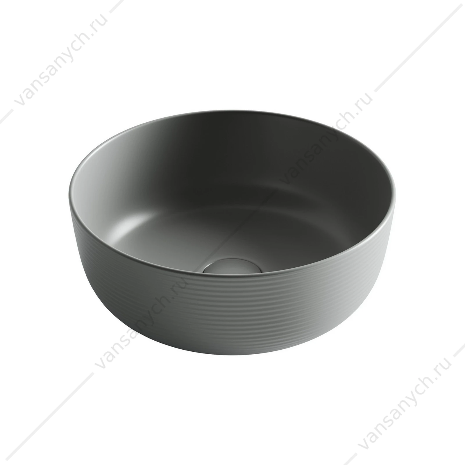 Раковина 36см Ceramica Nova ELEMENT CN6073MH накладная антрацит матовый