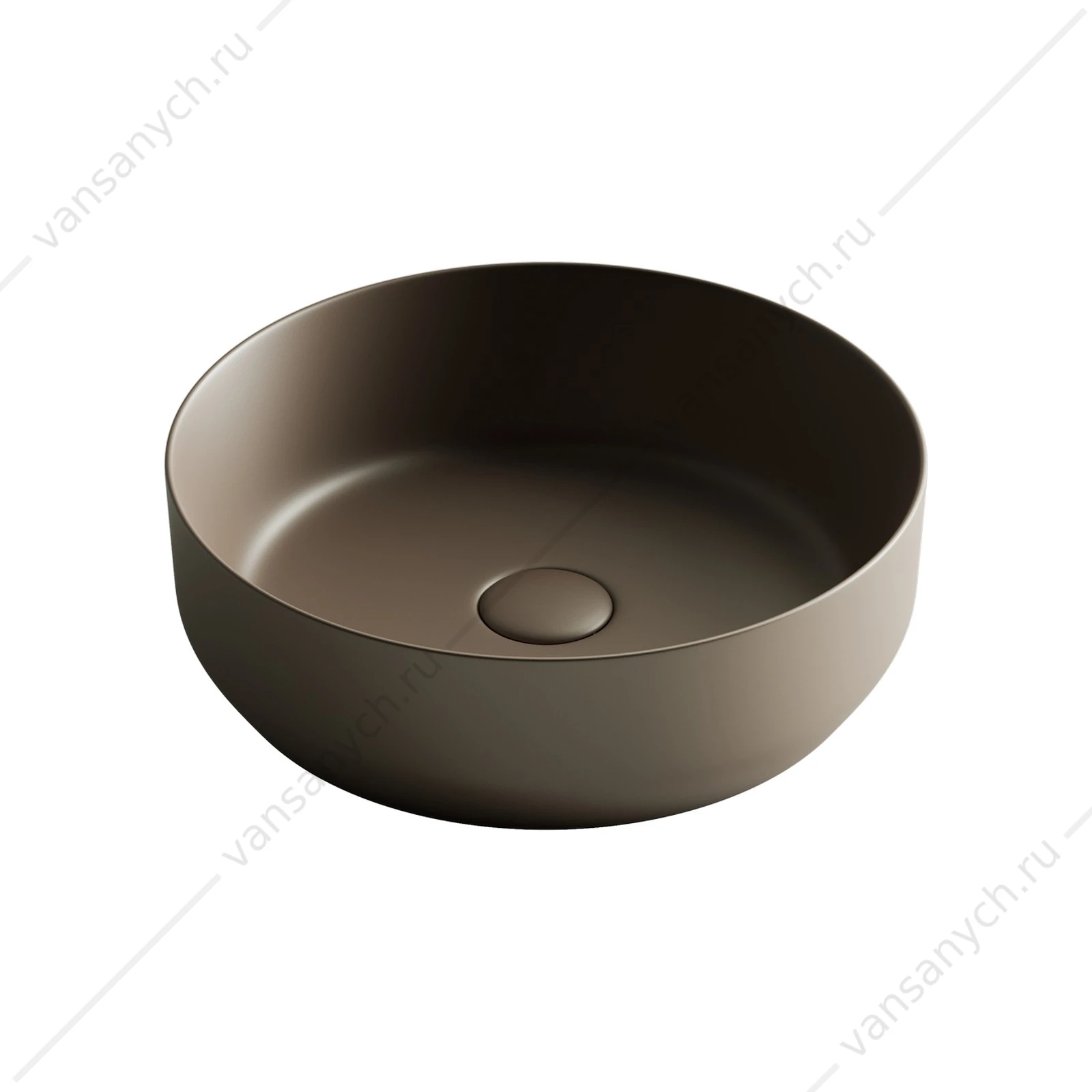 Раковина 39см Ceramica Nova ELEMENT CN6022MDB накладная темно-коричневый матовый