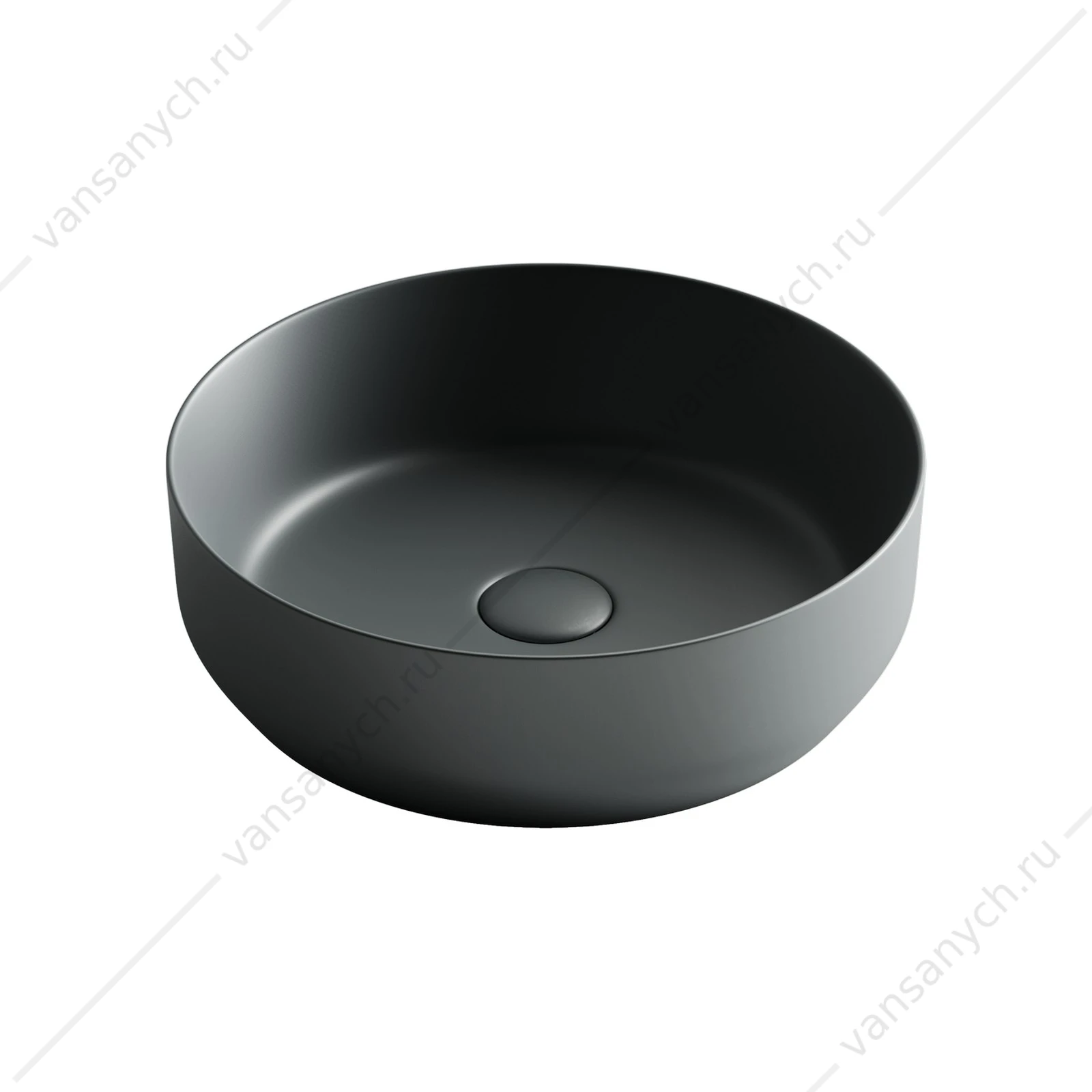 Раковина 39см Ceramica Nova ELEMENT CN6022MDH накладная темный антрацит матовый