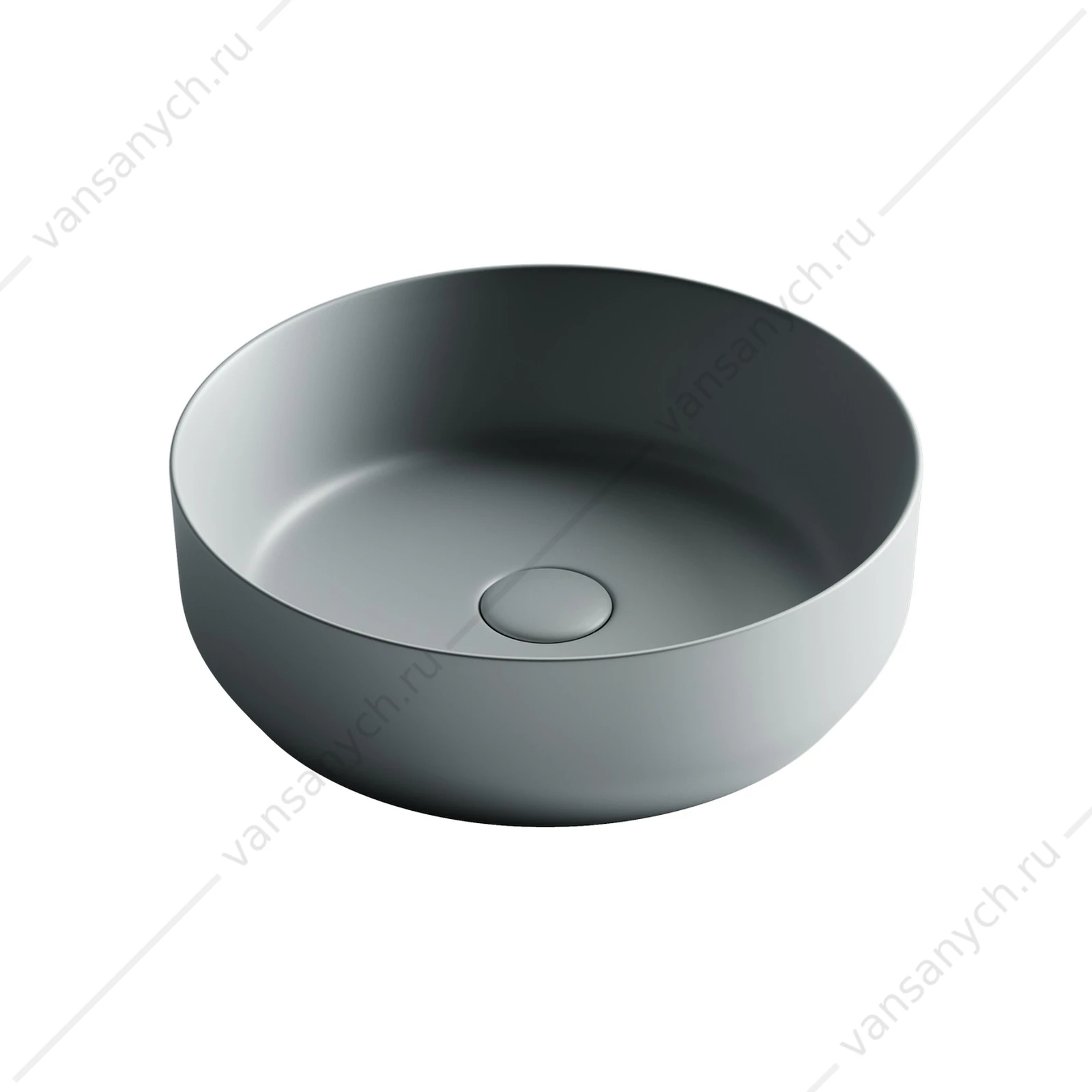 Раковина 39см Ceramica Nova ELEMENT CN6022MH накладная антрацит матовый