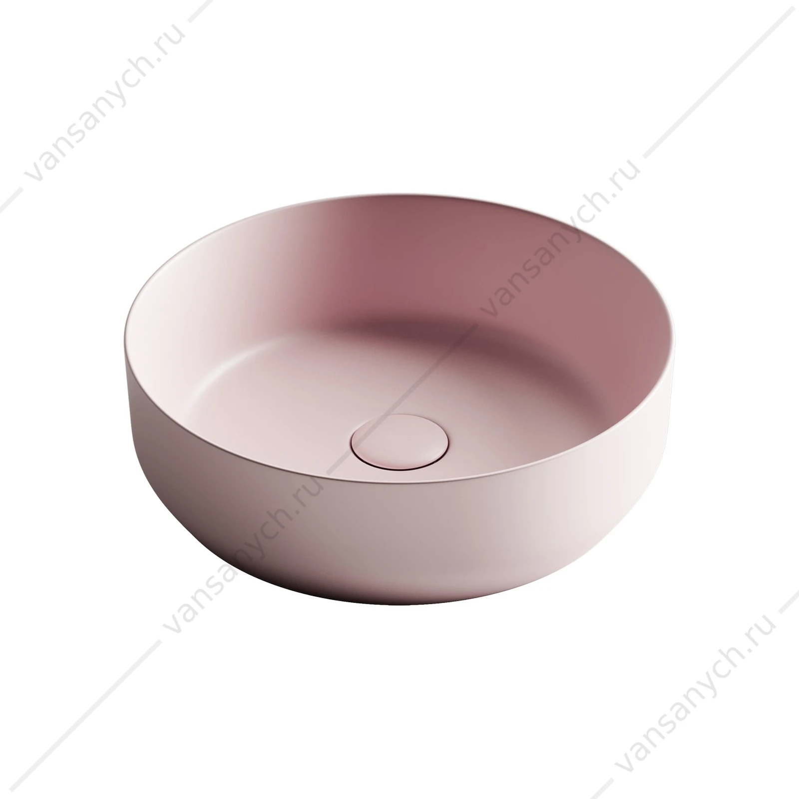 Раковина 39см Ceramica Nova ELEMENT CN6022MP накладная розовый матовый
