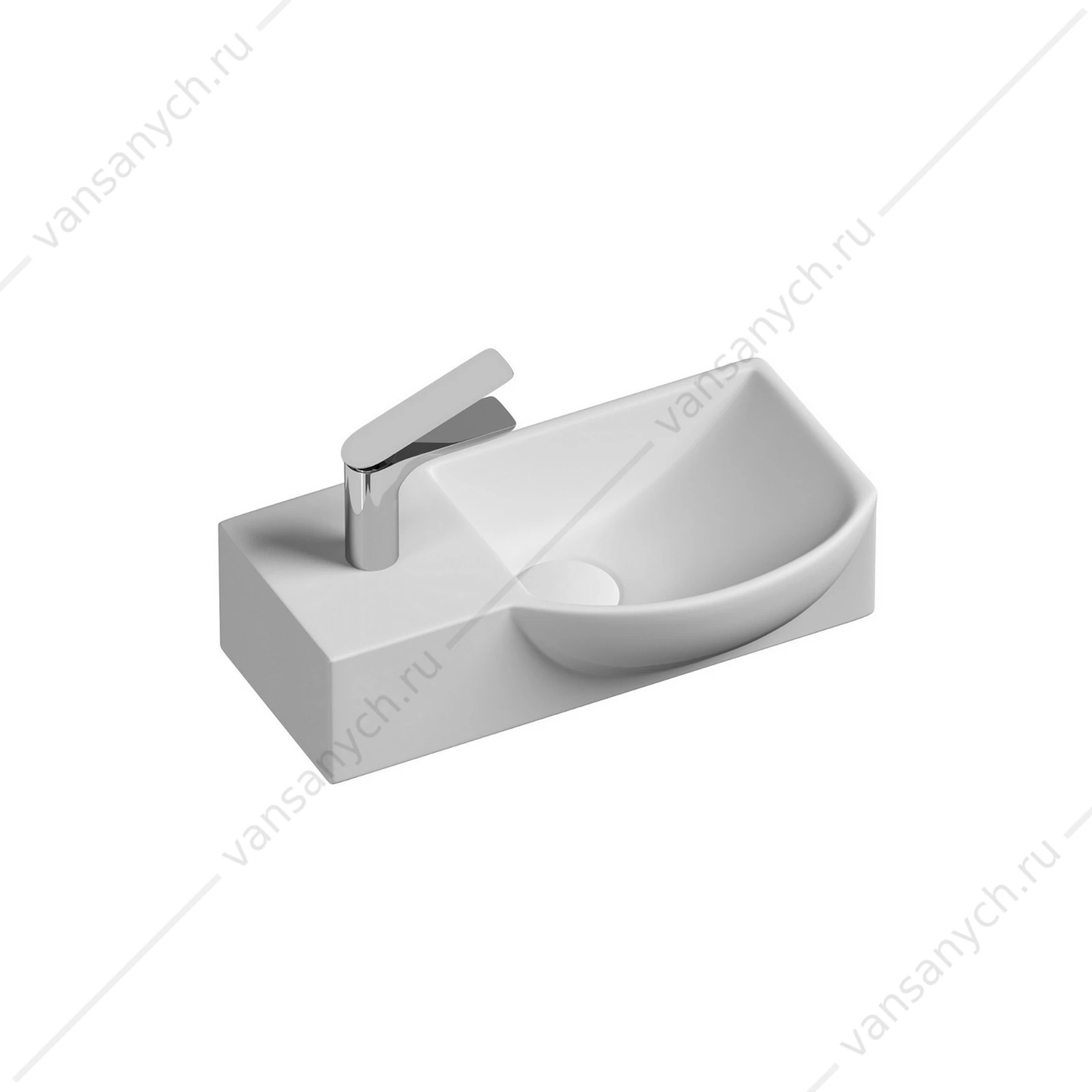 Раковина 40см Ceramica Nova ELEMENT CN6039R подвесная белый