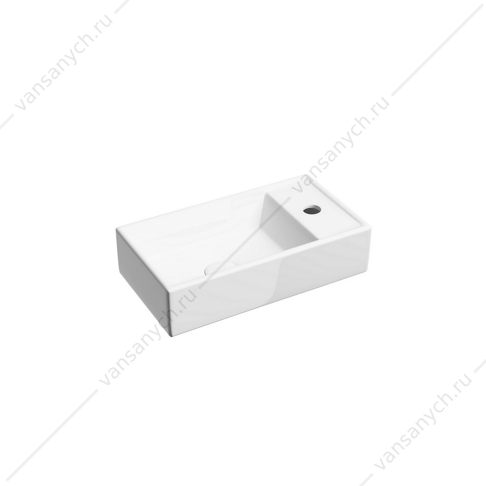 Раковина 42см Ceramica Nova ELEMENT CN6051L подвесная белый