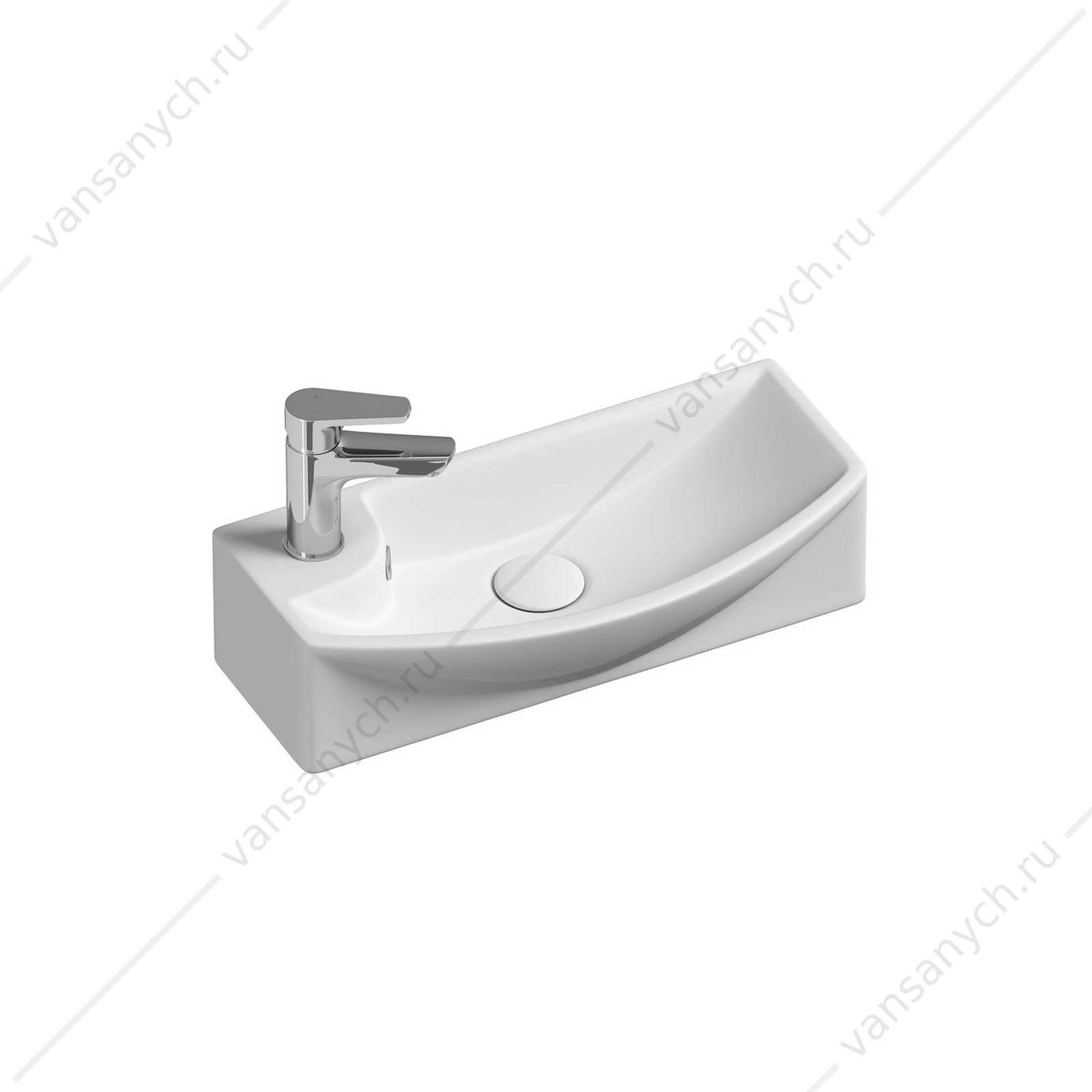 Раковина 46см Ceramica Nova ELEMENT CN6038R подвесная белый