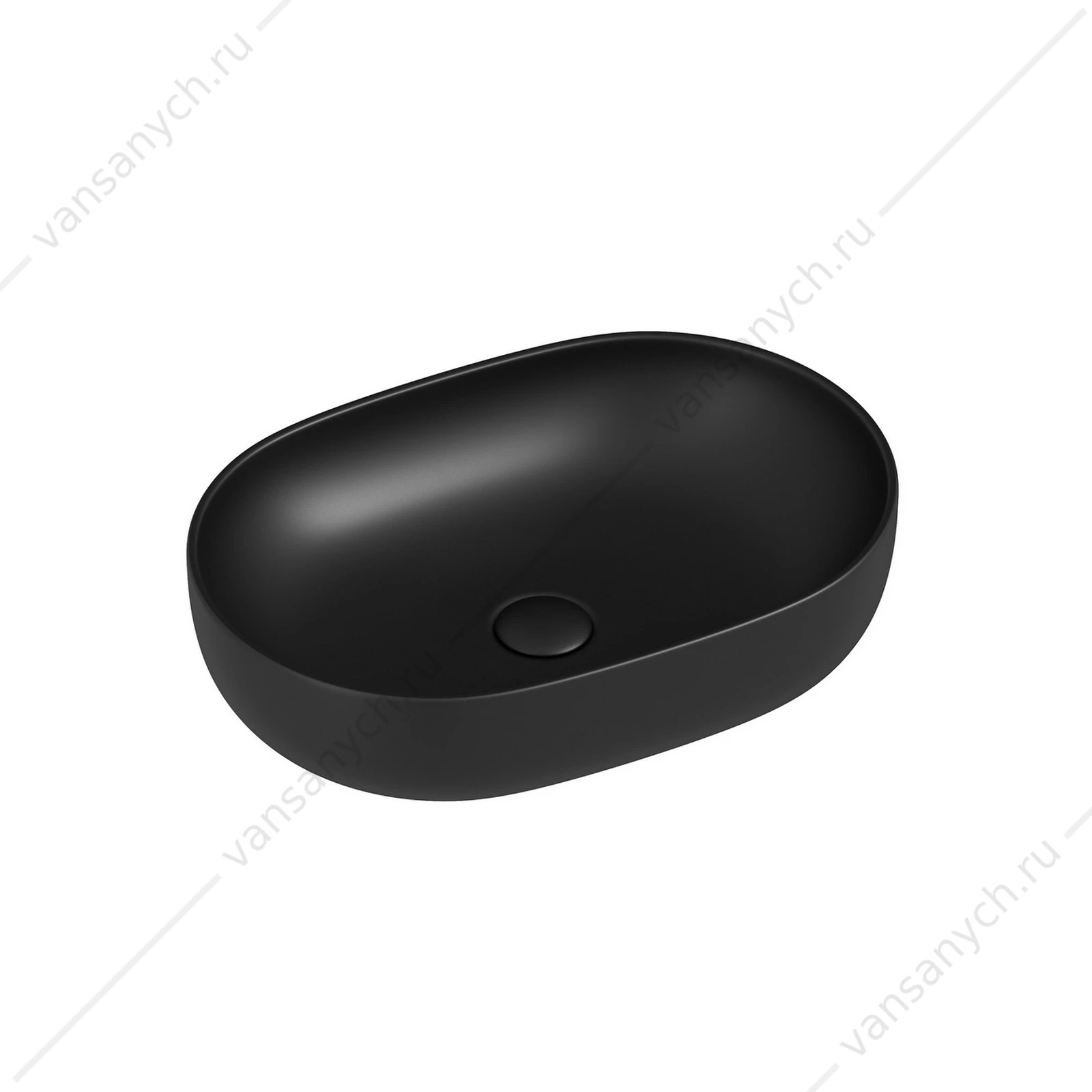 Раковина 60см Ceramica Nova ELEMENT CN6047MB накладная черный матовый