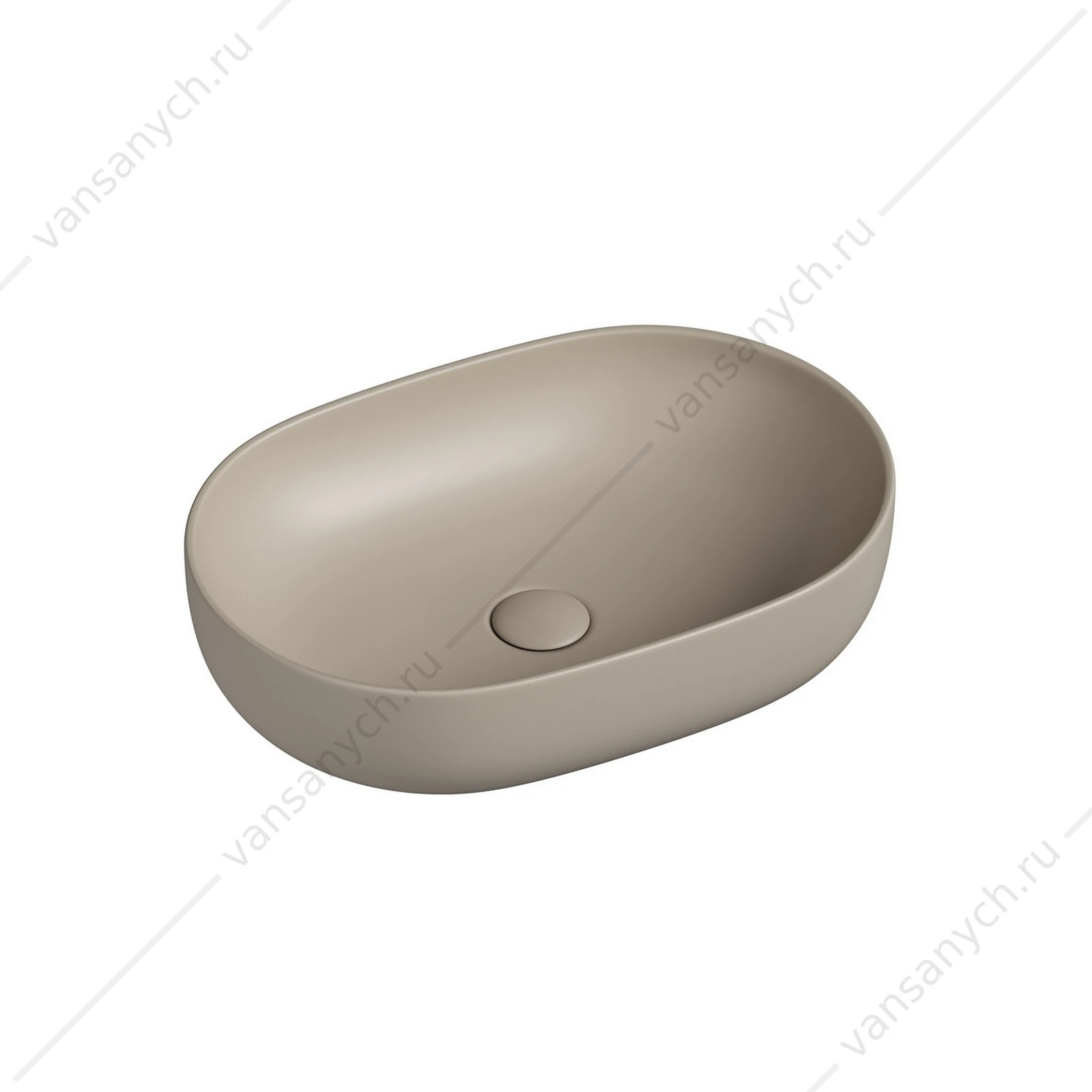 Раковина 60см Ceramica Nova ELEMENT CN6047MC накладная бежевый матовый