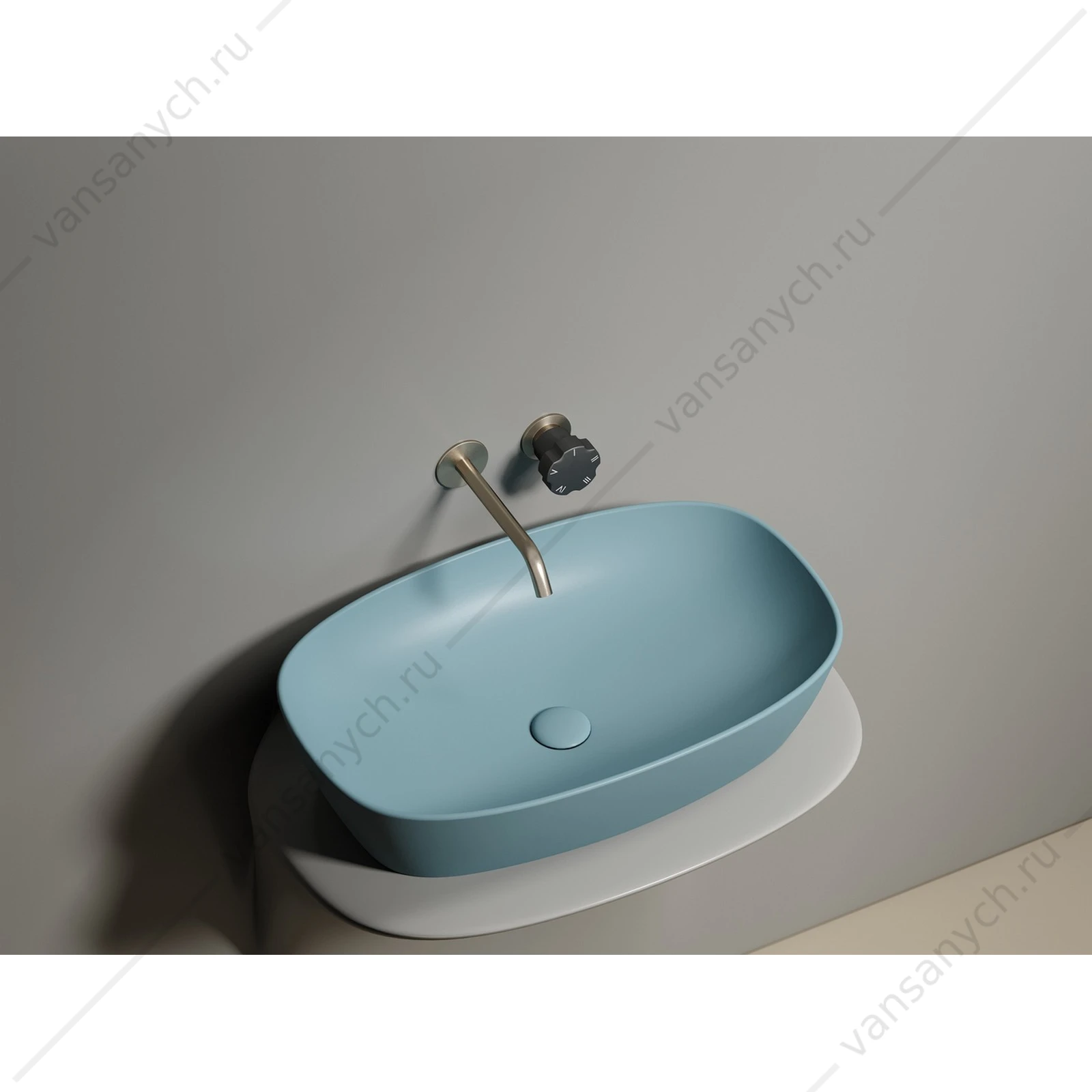 Раковина 60см Ceramica Nova ELEMENT CN6049MLG накладная зеленый матовый