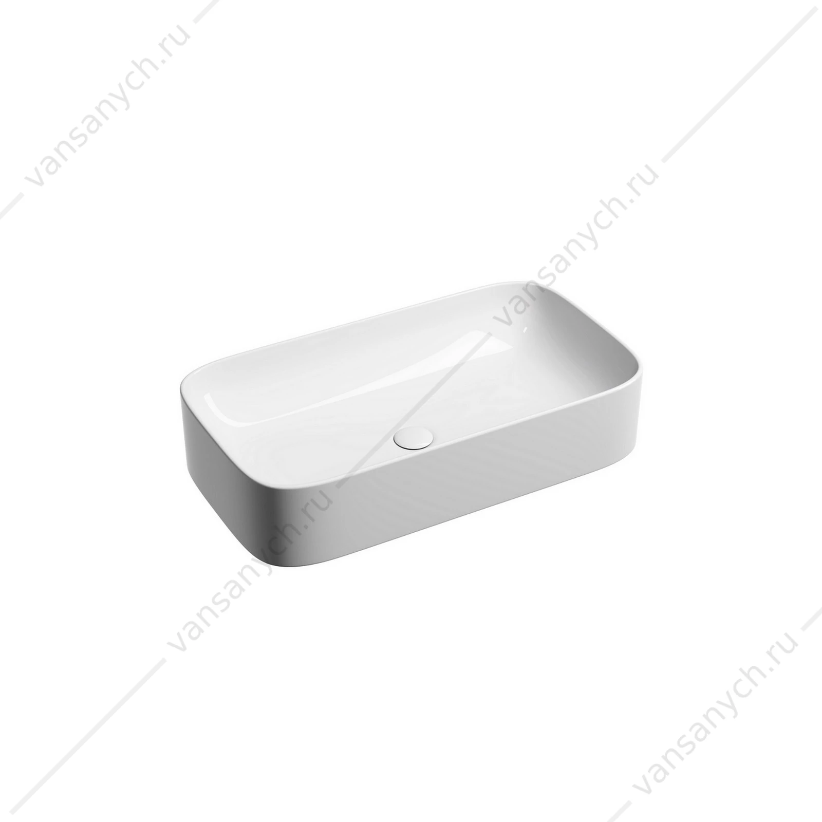 Раковина 71см Ceramica Nova ELEMENT CN6054 накладная белый
