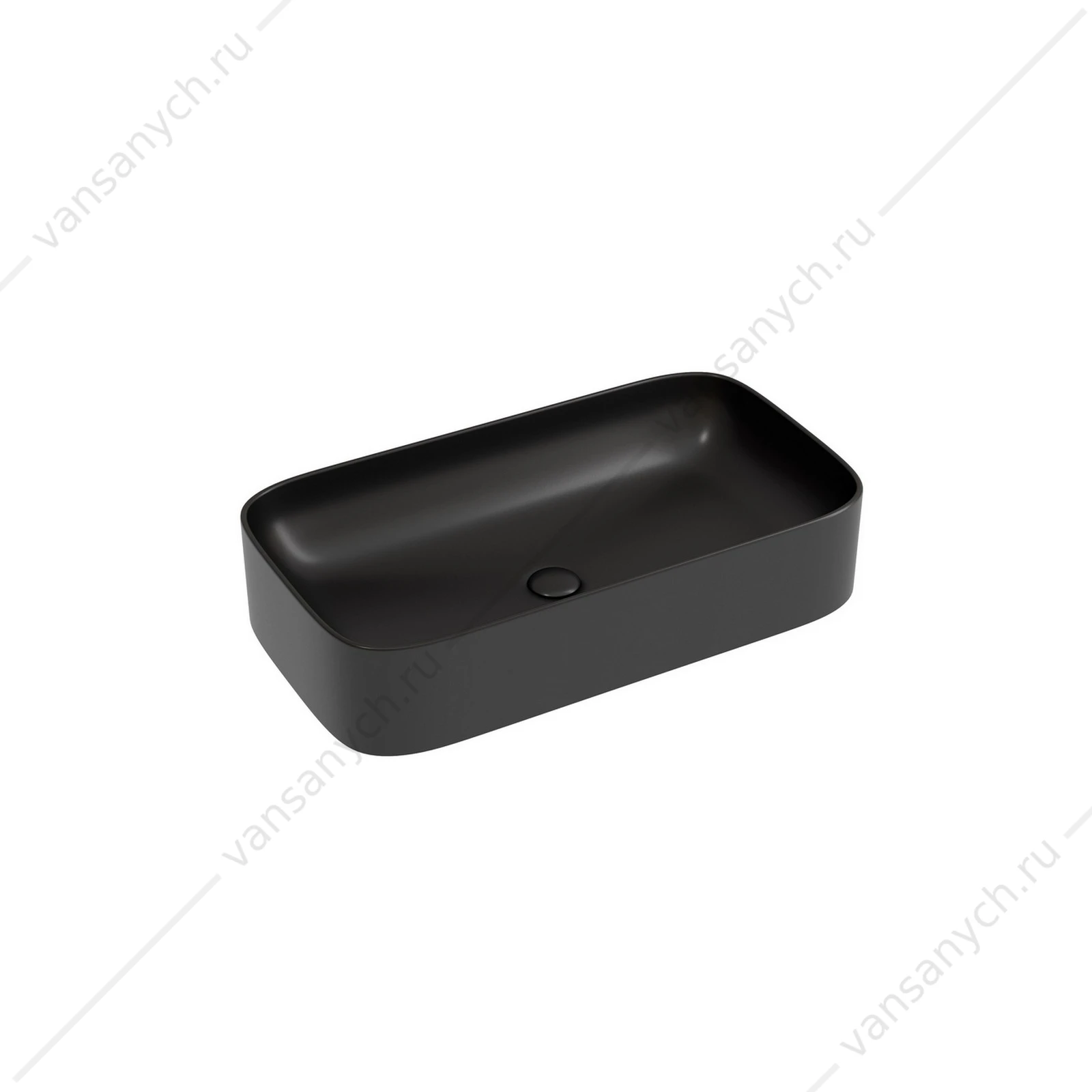 Раковина 71см Ceramica Nova ELEMENT CN6054MB накладная черный матовый