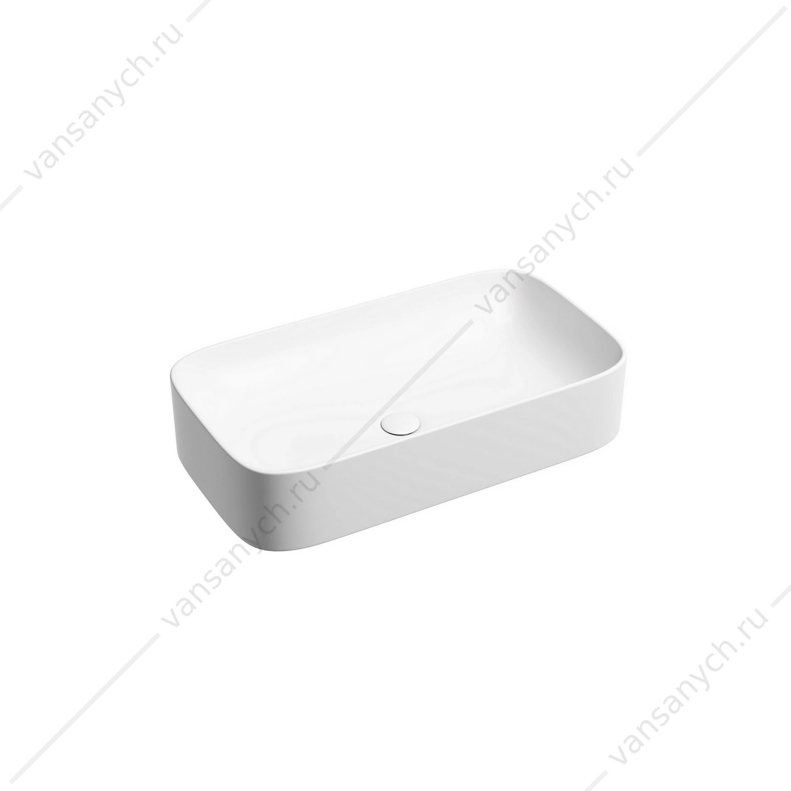 Раковина 71см Ceramica Nova ELEMENT CN6054MW накладная белый матовый