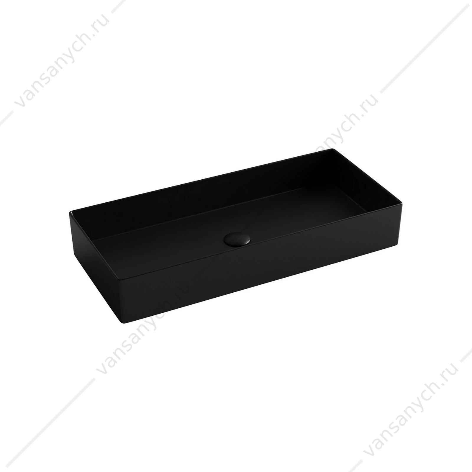 Раковина 80см Ceramica Nova ELEMENT CN6072MB накладная черный матовый