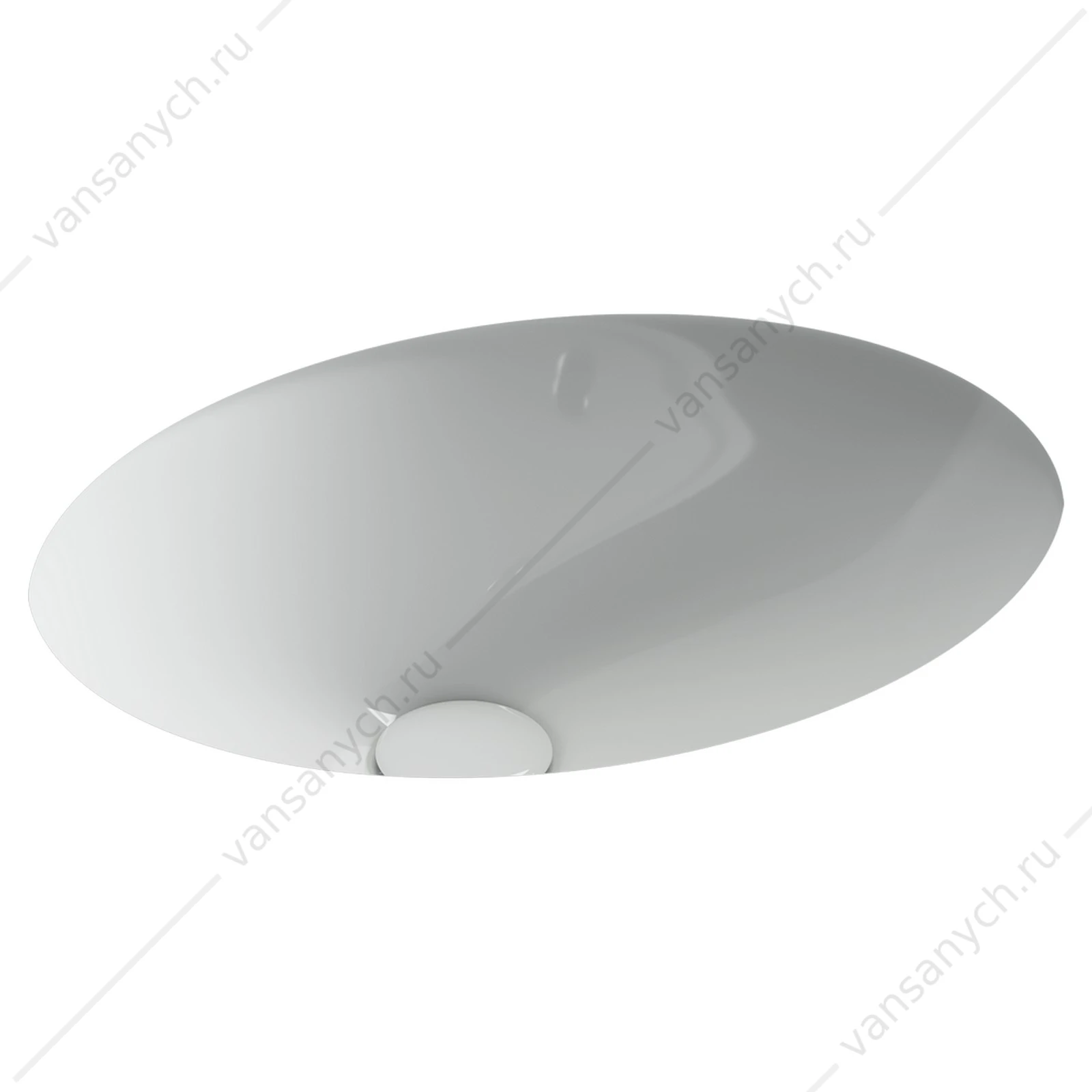 Раковина 47см Ceramica Nova Era CN15005 встраиваемая белый