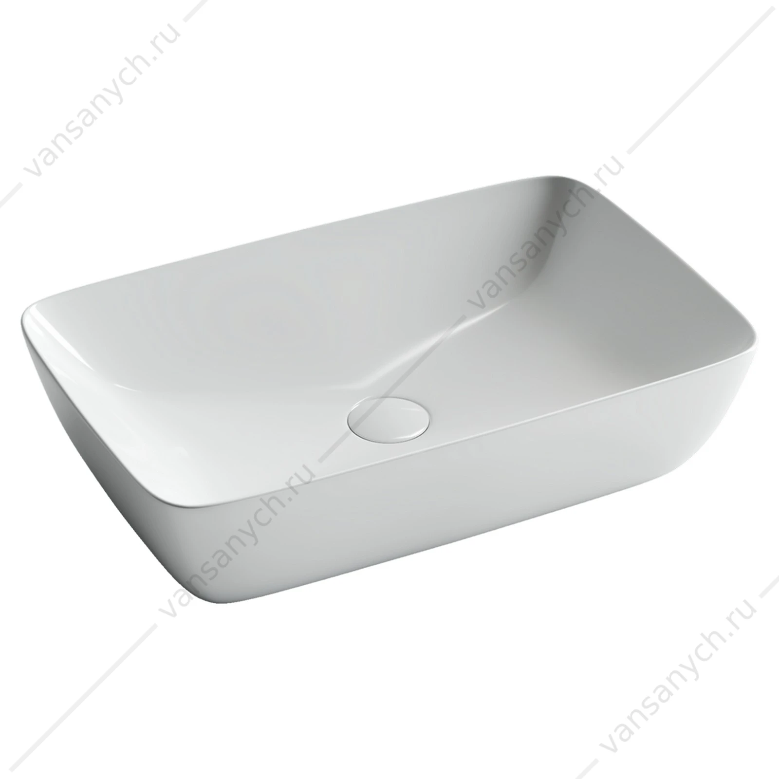 Раковина 58см Ceramica Nova FORM CN2003 накладная белый