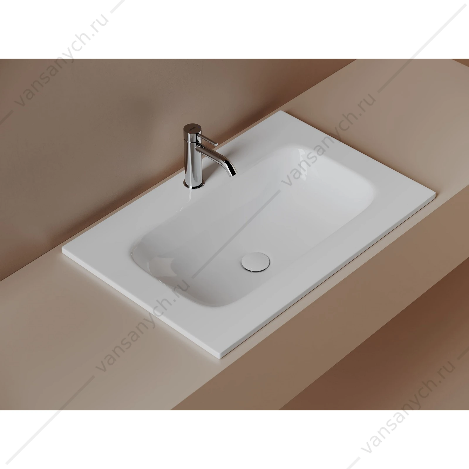 Раковина 71см Ceramica Nova GRACE CN7031 накладная белый