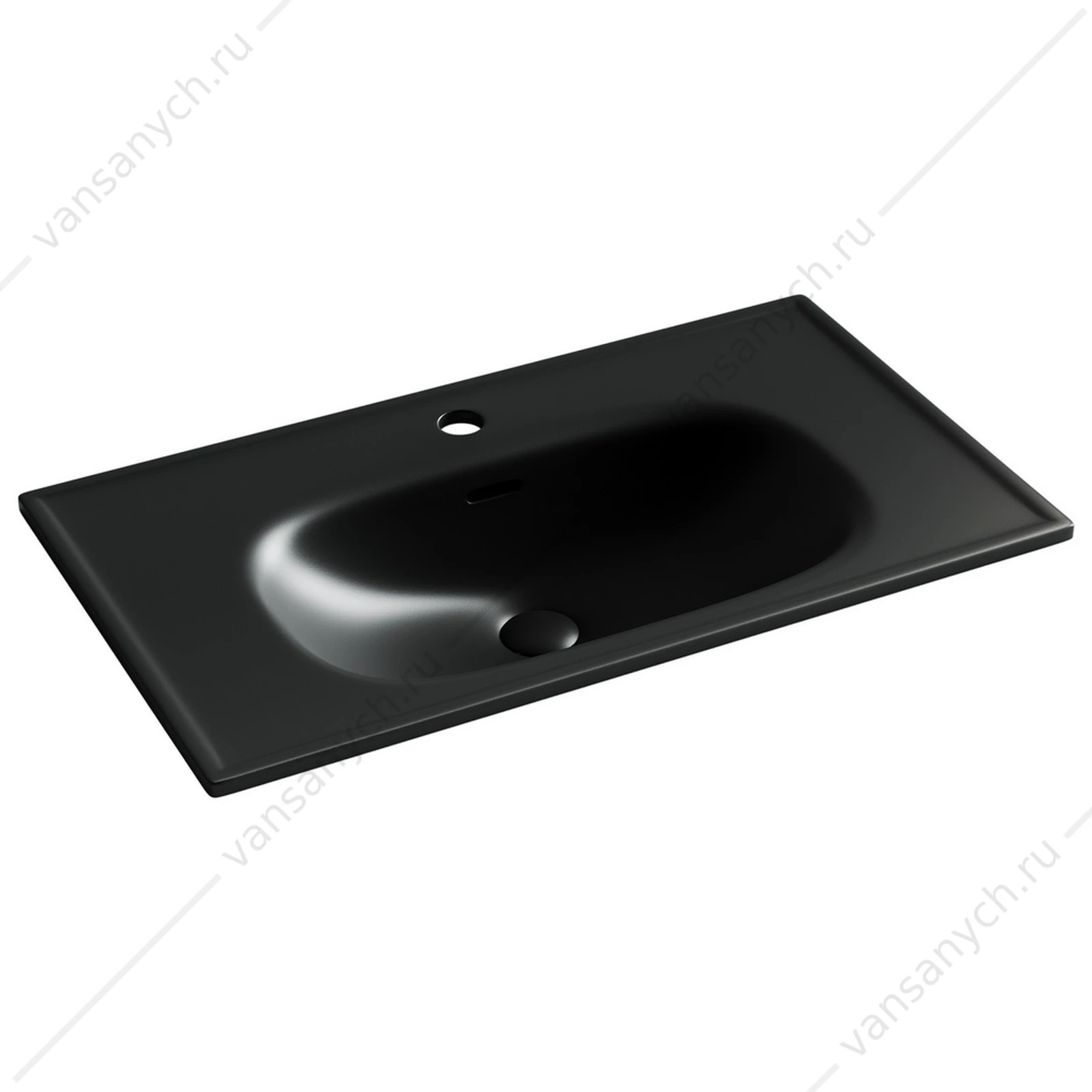 Раковина 80см Ceramica Nova SABO CN13002MB накладная черный матовый
