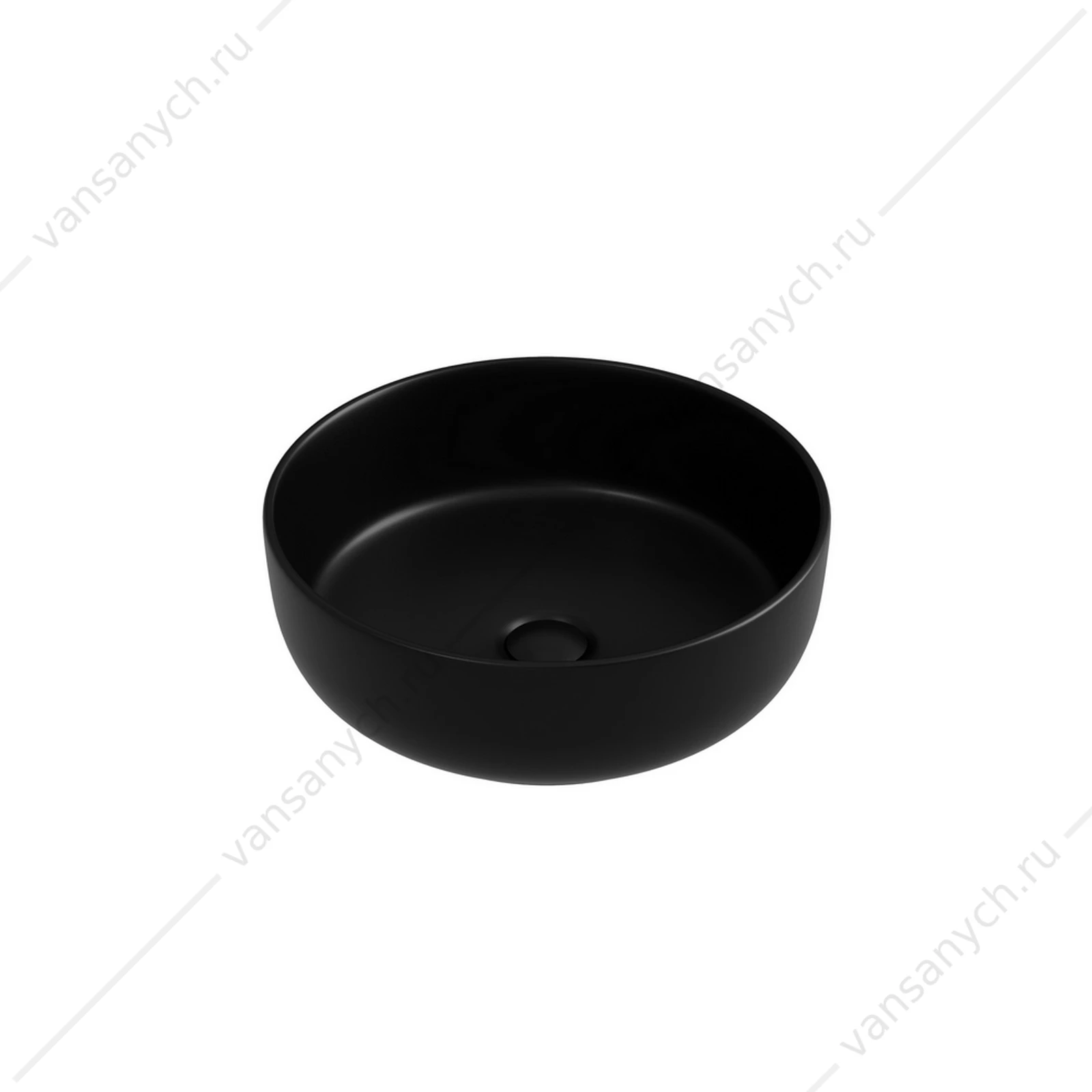 Раковина 38см Ceramica Nova TAYCAN CN12003MB накладная черный матовый