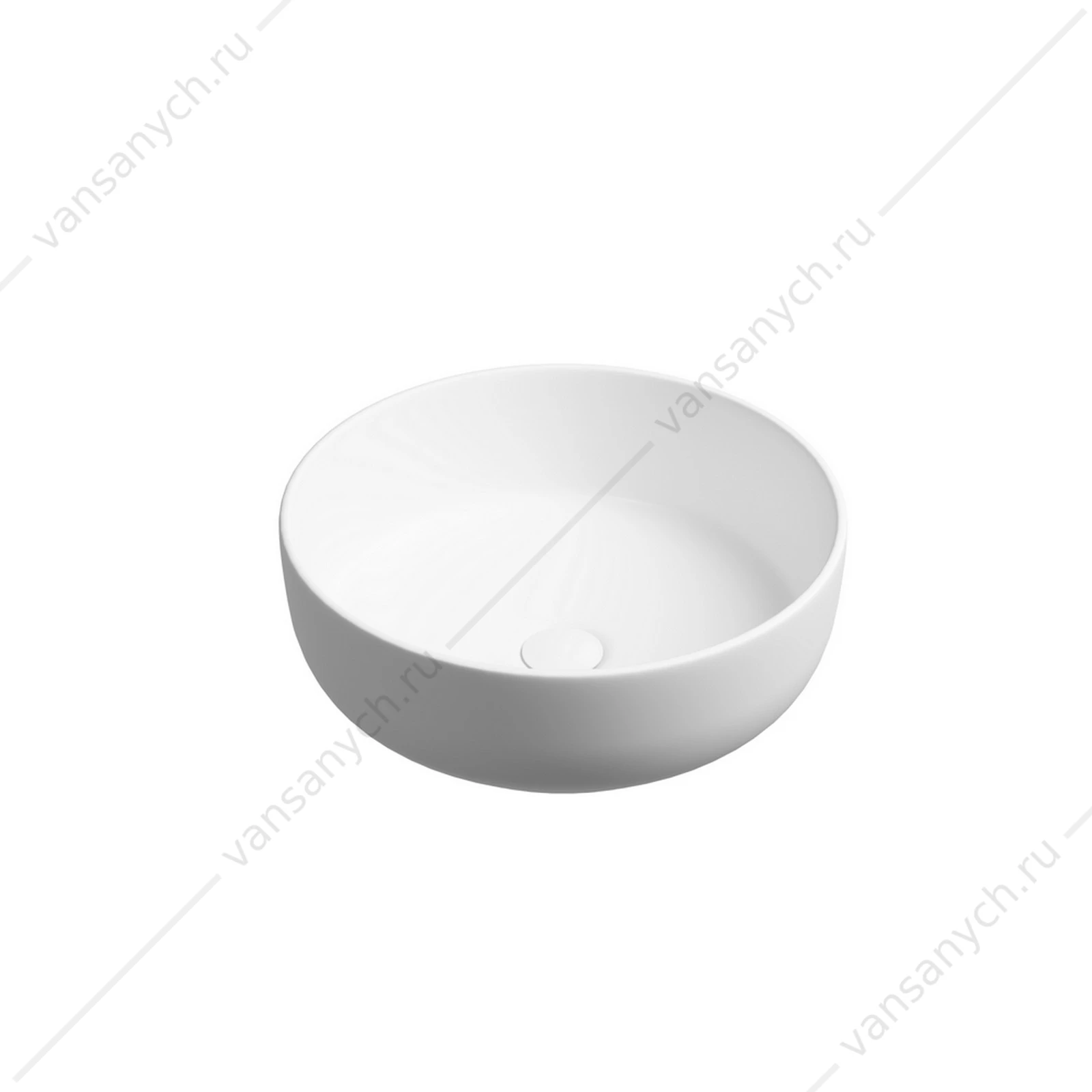 Раковина 38см Ceramica Nova TAYCAN 38см CN12003MW накладная белый матовый