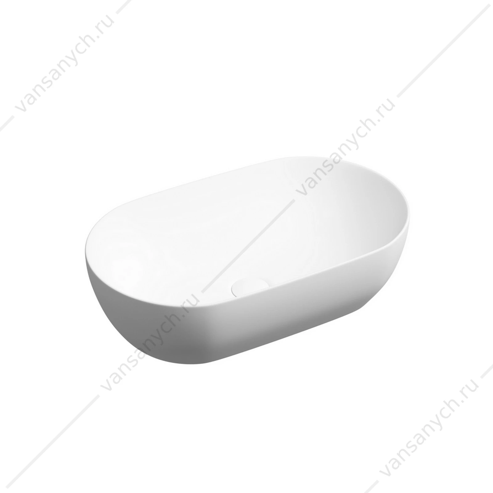 Раковина 50см Ceramica Nova TWIST CN12001MW накладная белый матовый