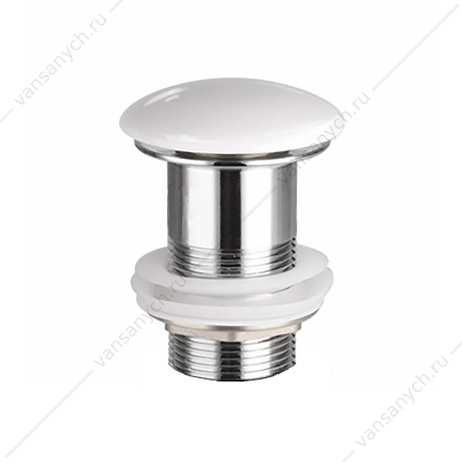 Донный клапан белый для раковины Ceramica Nova CN2000