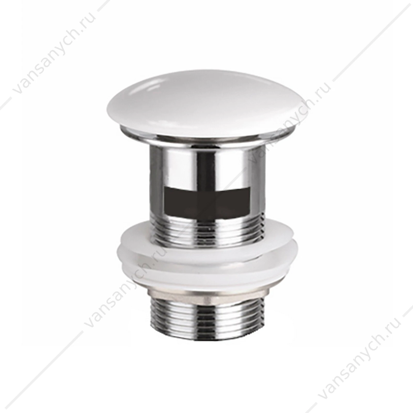 Донный клапан белый для раковины Ceramica Nova CN2000x