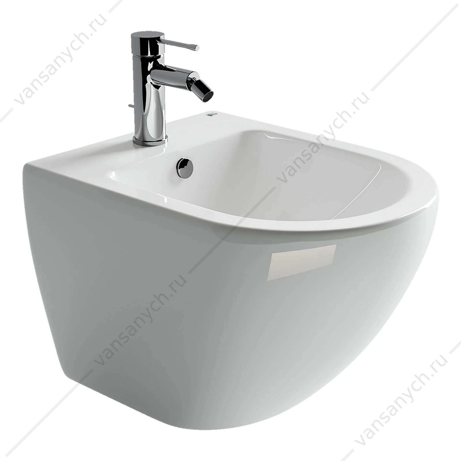 Биде Ceramica Nova METROPOL CN4003 белый подвесное
