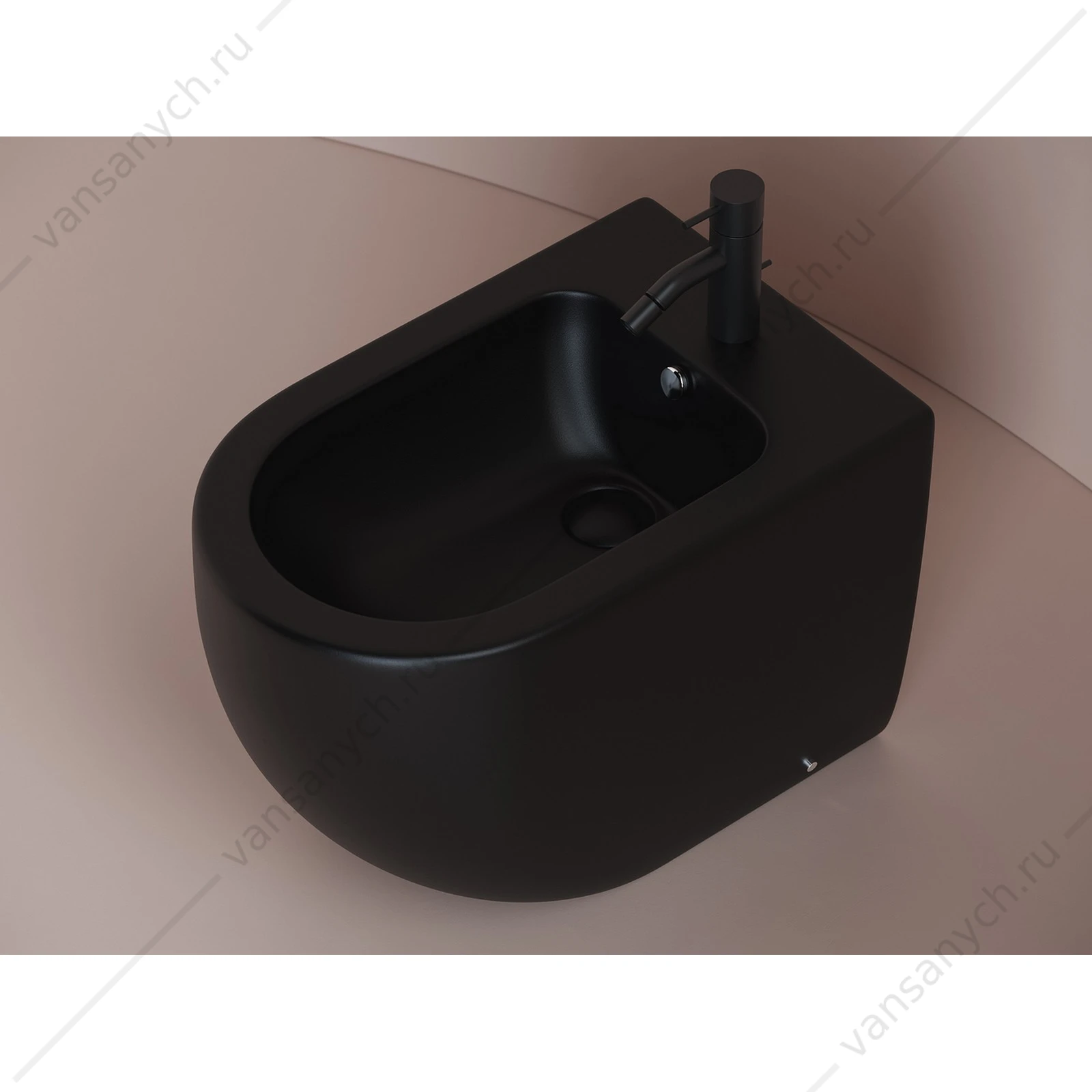 Биде Ceramica Nova METROPOL CN4005MB черный матовый напольное