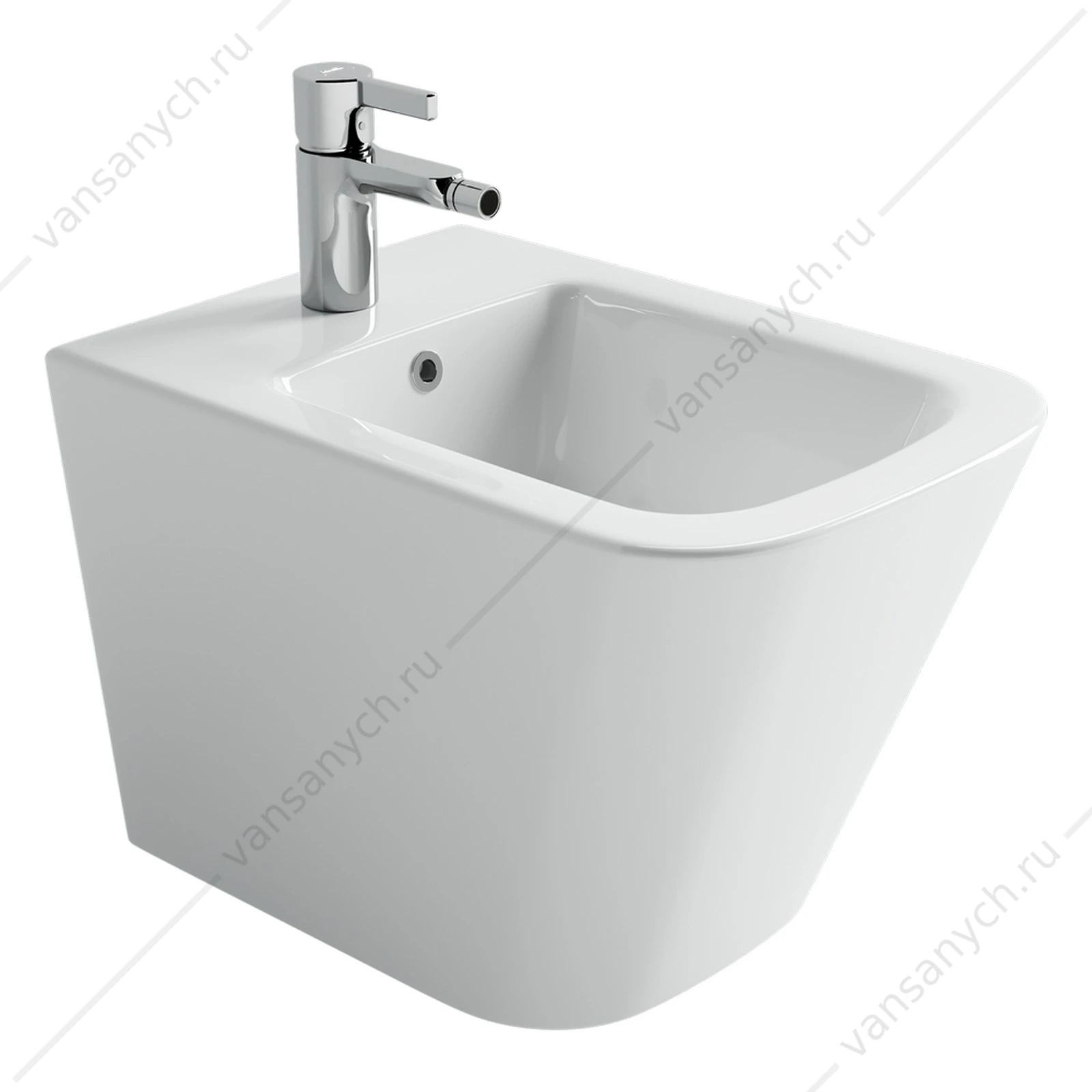 Биде Ceramica Nova UNION CN4010 белый подвесное