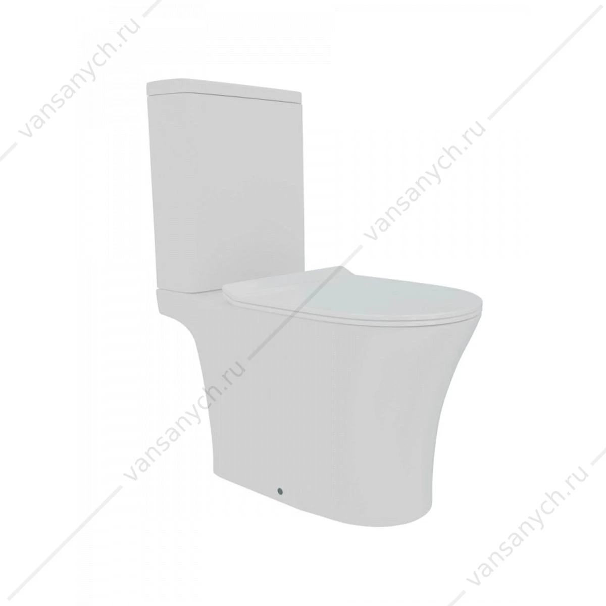 Унитаз безободковый Торнадо Watersense Belinda Pro Vortex W00120 микролифт напольный