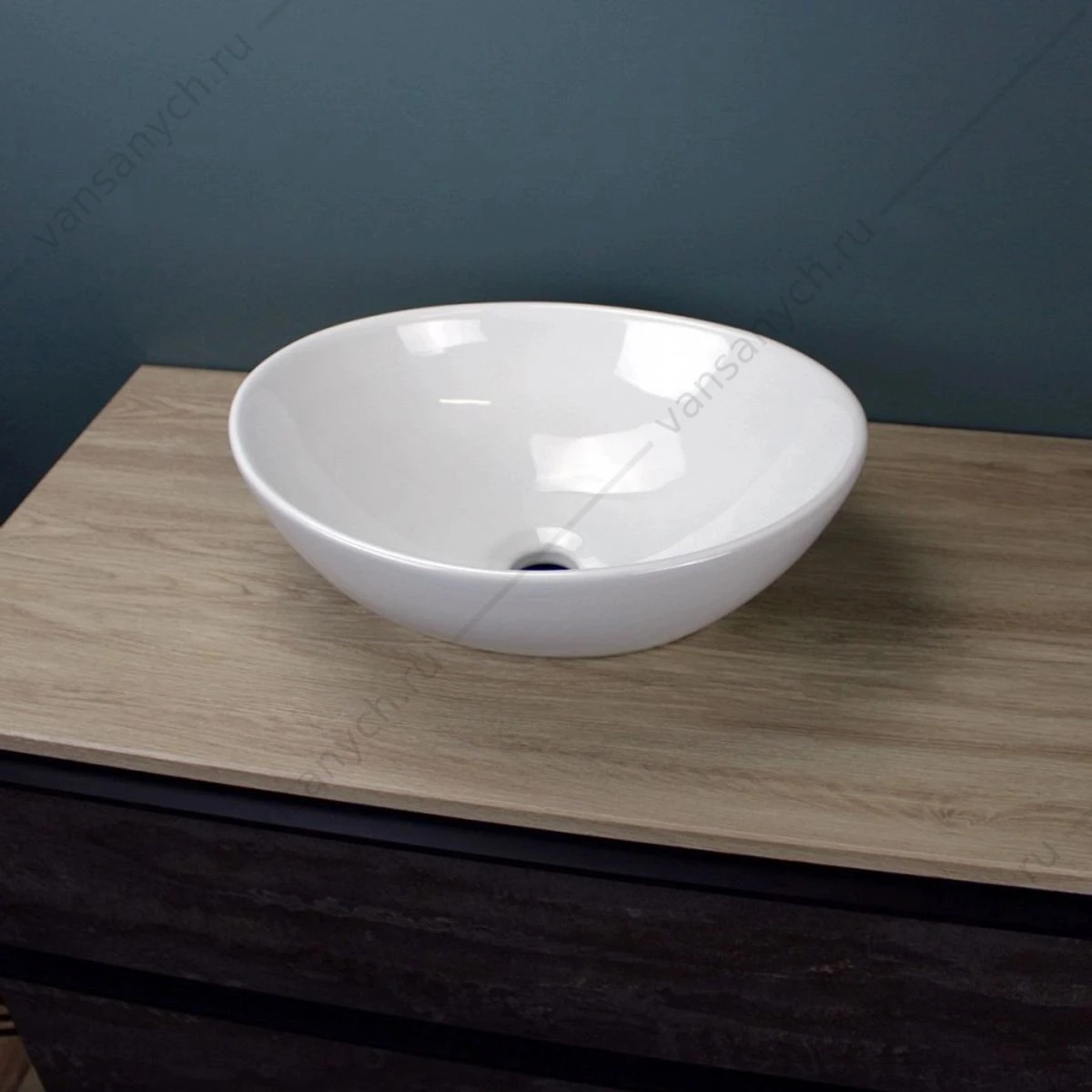 Раковина 41х34 накладная Watersense Amelia 40 W00005 белая