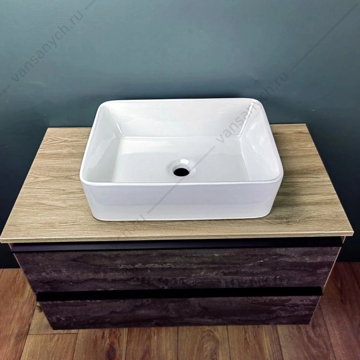 Раковина 48х37 накладная Watersense Eva 50 W00001 белая