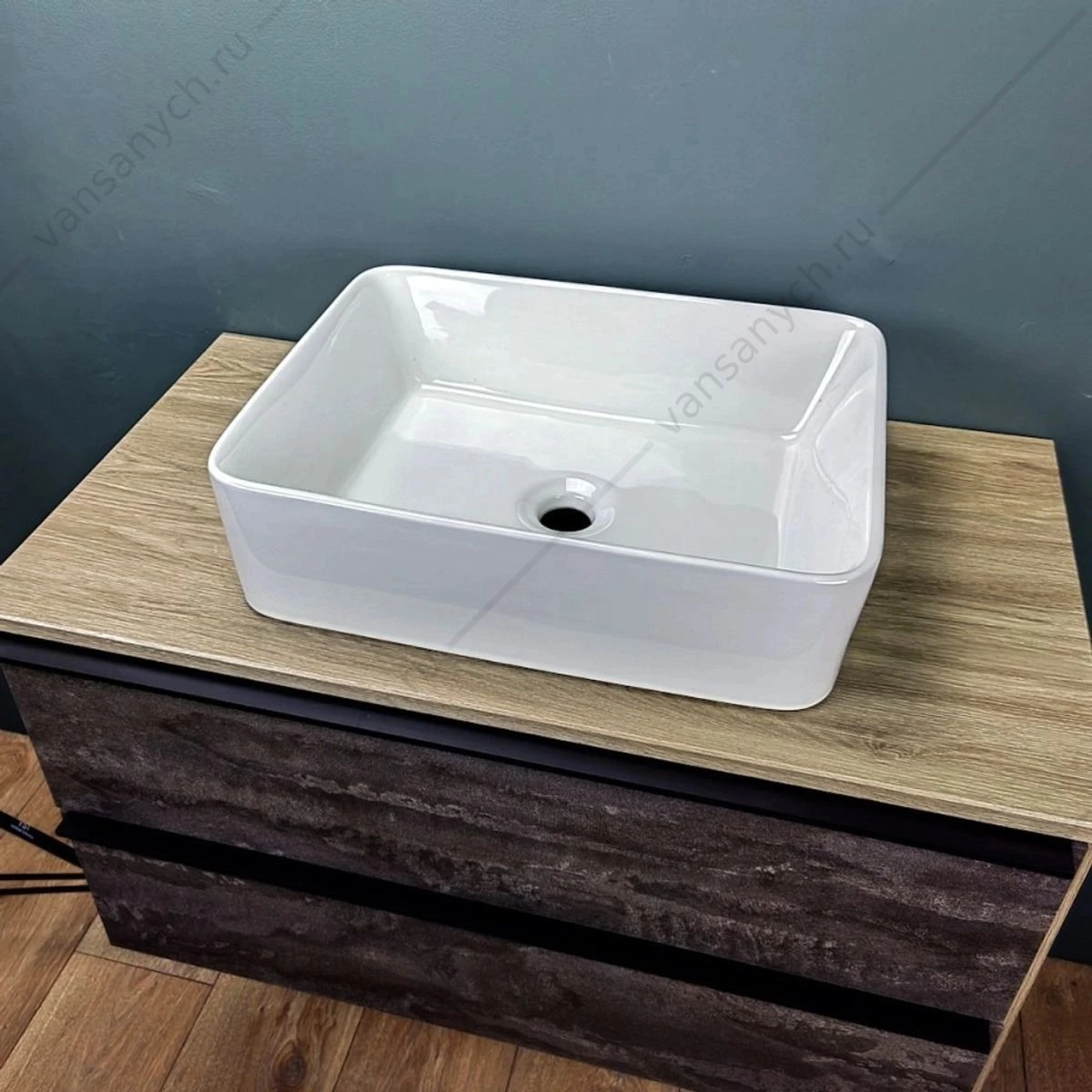 Раковина 48х37 накладная Watersense Eva 50 W00001 белая