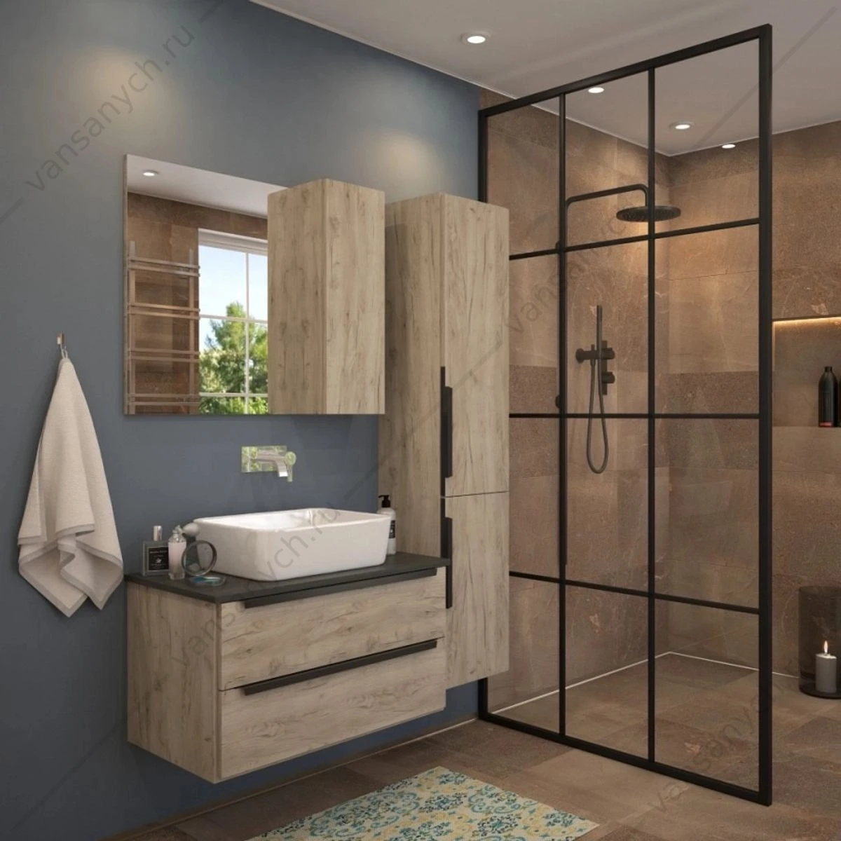 Раковина 48х37 накладная Watersense Eva 50 W00001 белая