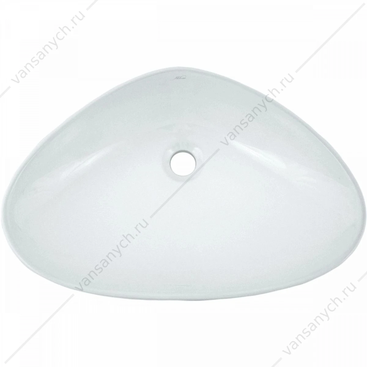 Раковина 59х39 накладная Watersense Jessie 60 W00012 белая