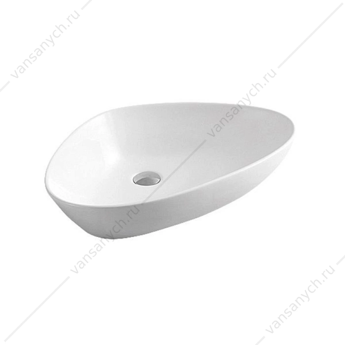 Раковина 59х39 накладная Watersense Jessie 60 W00012 белая