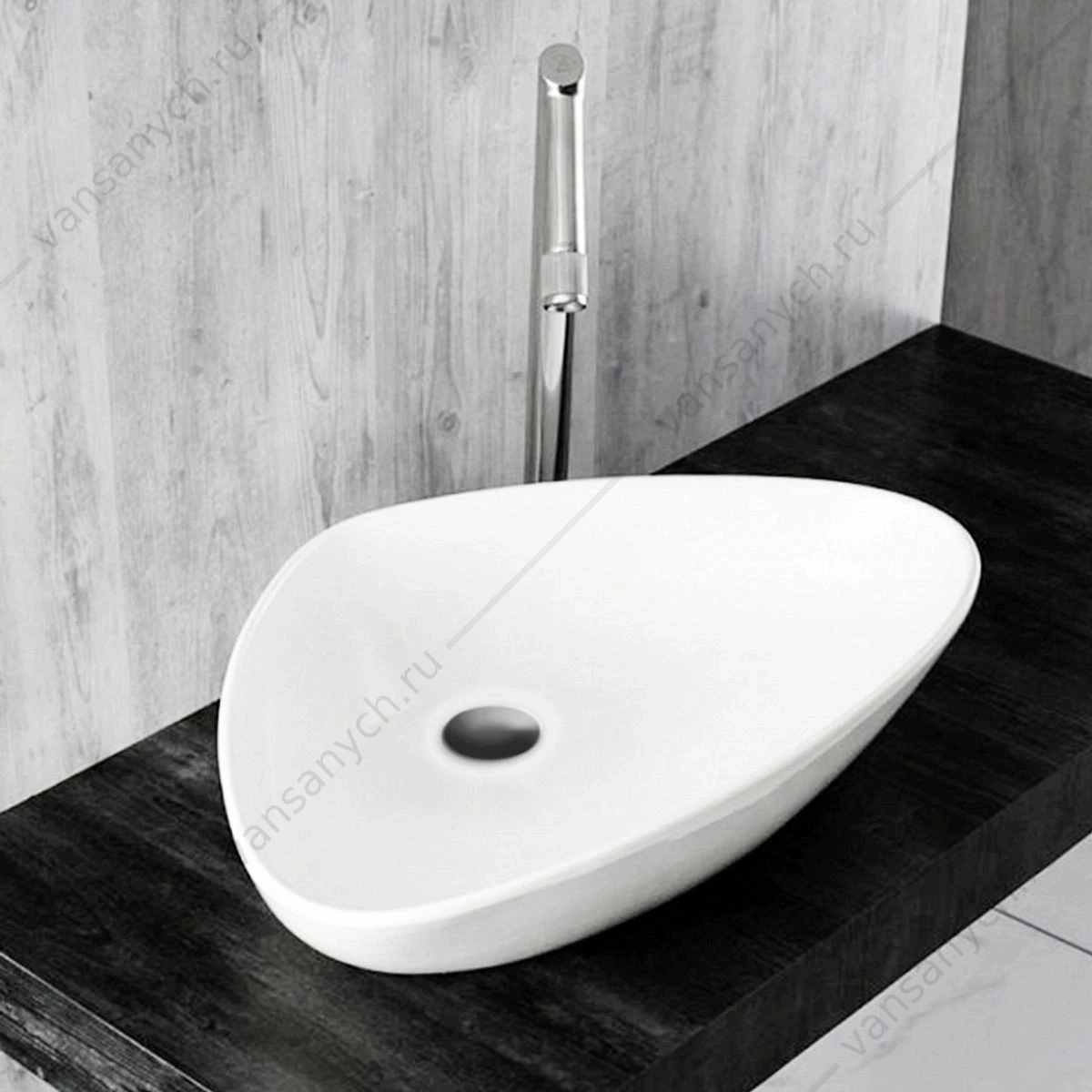 Раковина 59х39 накладная Watersense Jessie 60 W00012 белая