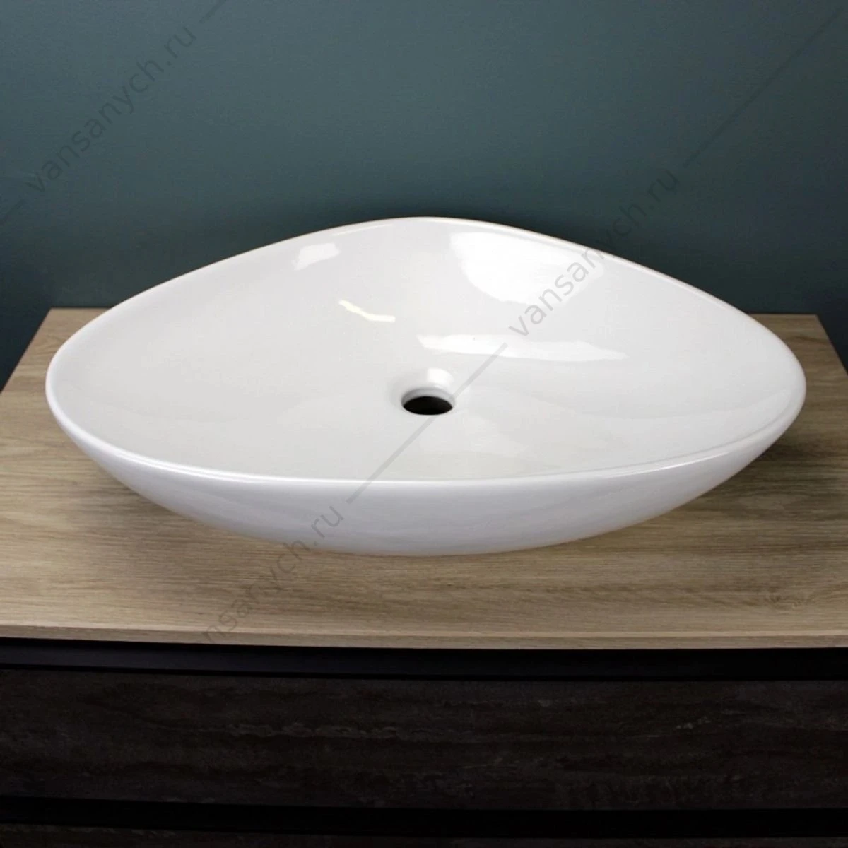 Раковина 59х39 накладная Watersense Jessie 60 W00012 белая