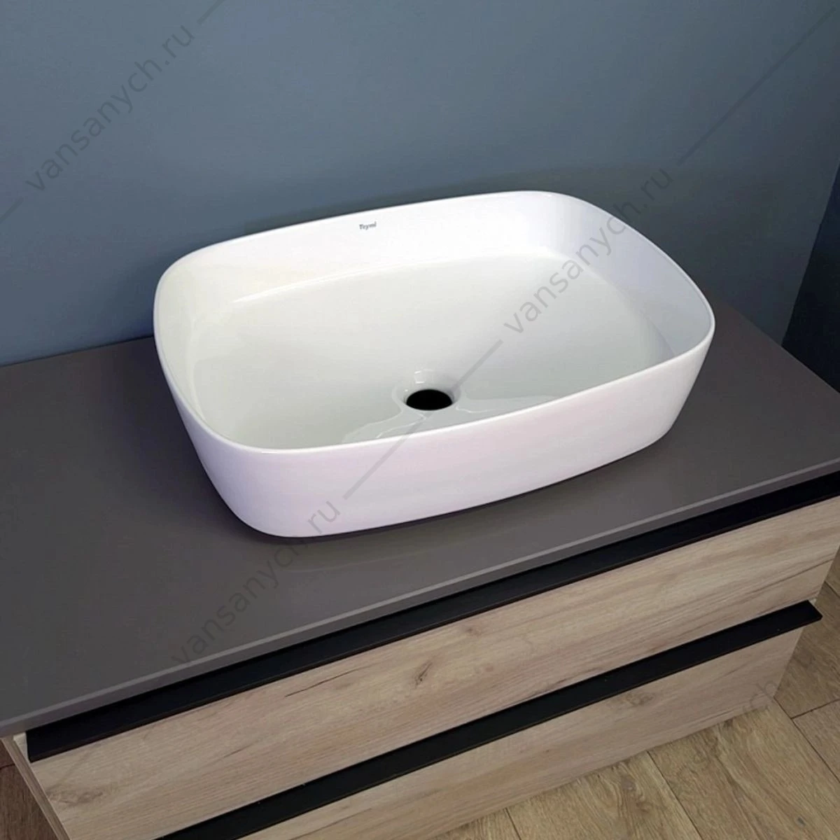 Раковина 51х38 накладная Watersense Rita 51 W00022 белая