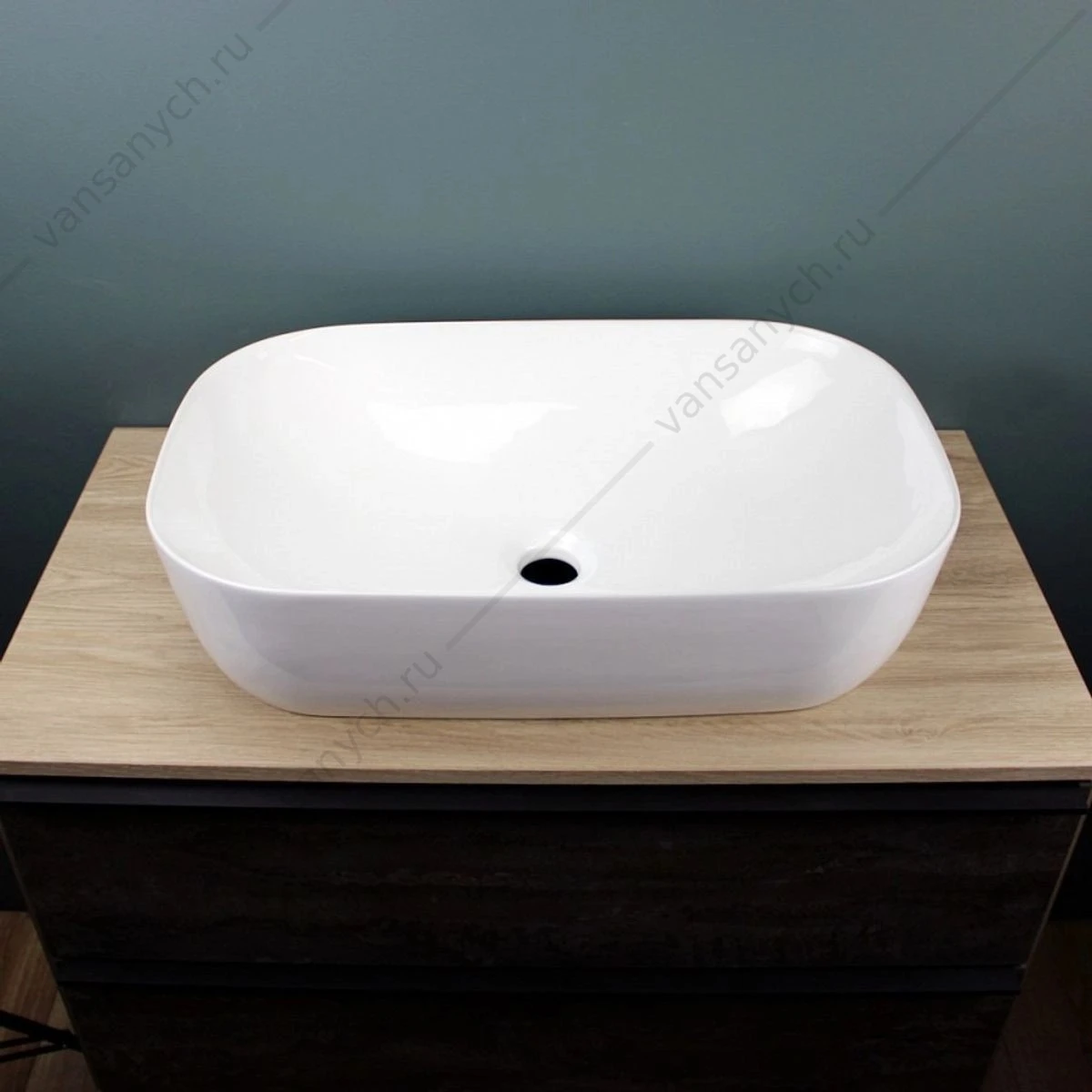 Раковина 61х40 накладная Watersense Rita 60 W00015 белая