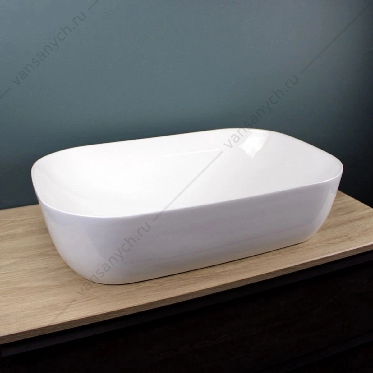 Раковина 61х40 накладная Watersense Rita 60 W00015 белая