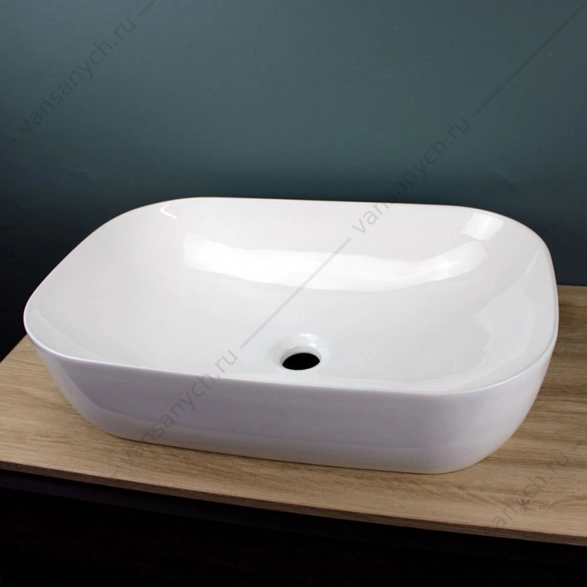 Раковина 61х40 накладная Watersense Rita 60 W00015 белая