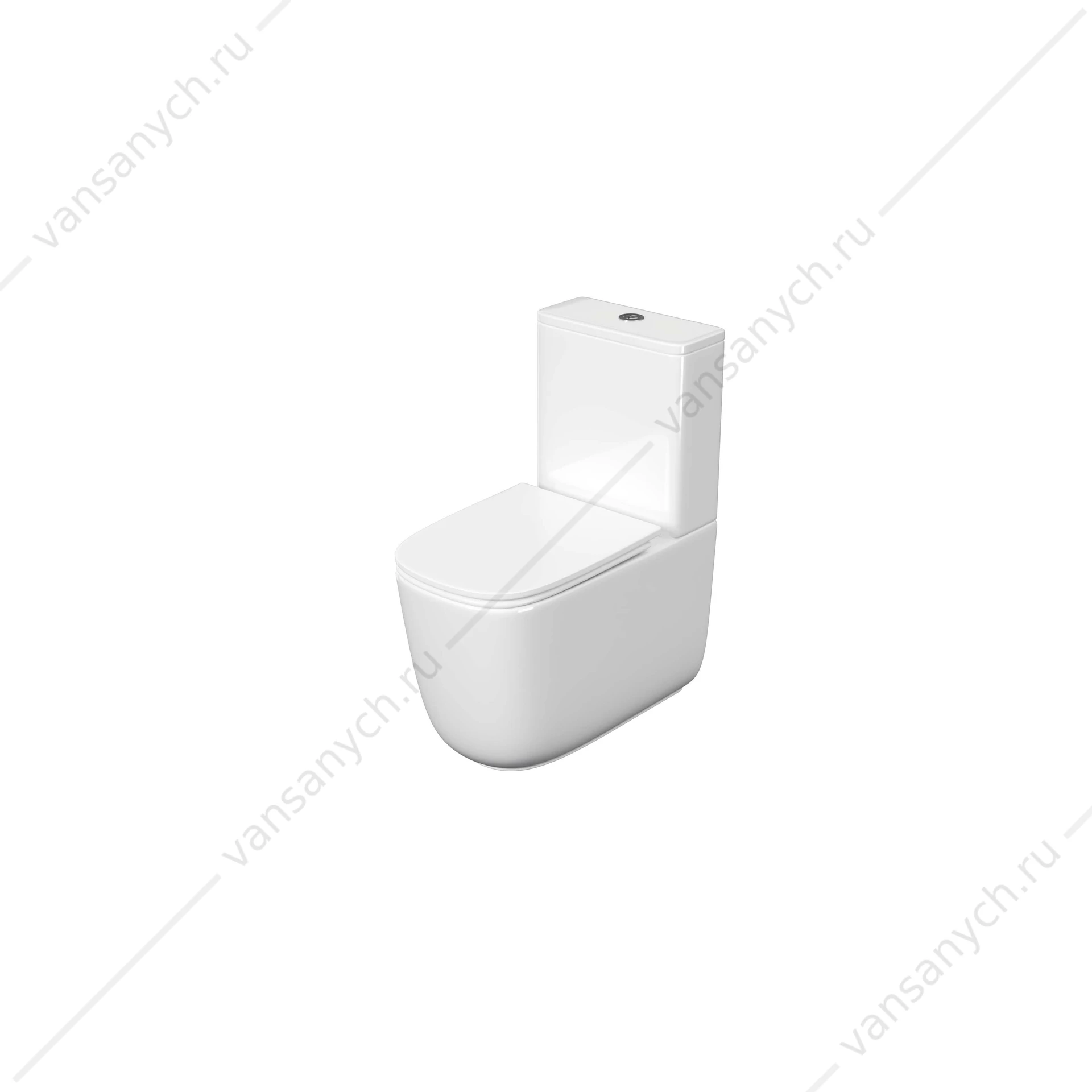 Унитаз безободковый, смыв Торнадо Aquatek Optima Plus Square напольный AQ4451-00