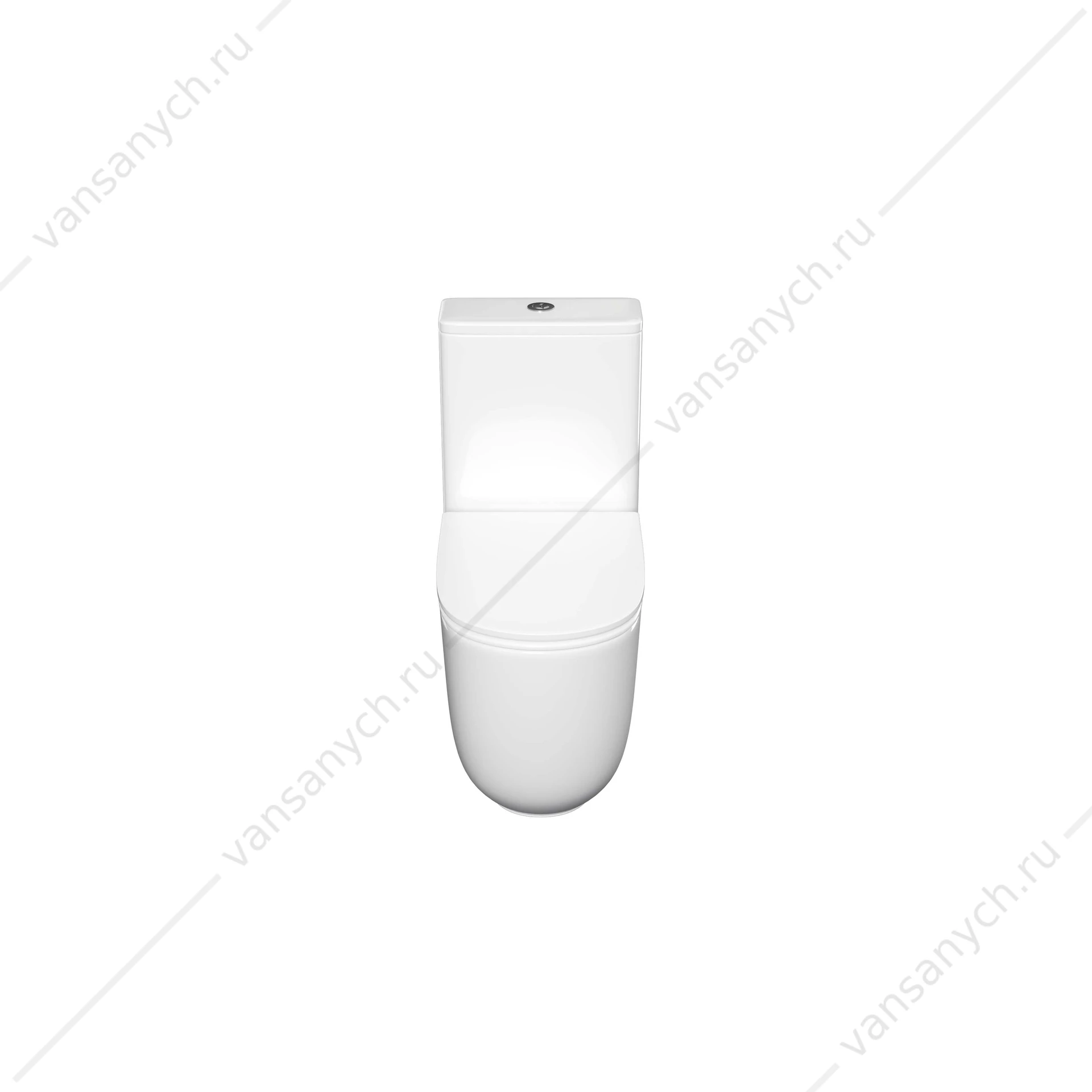 Унитаз безободковый, смыв Торнадо Aquatek Optima Plus напольный AQ4452-00 620x355x790