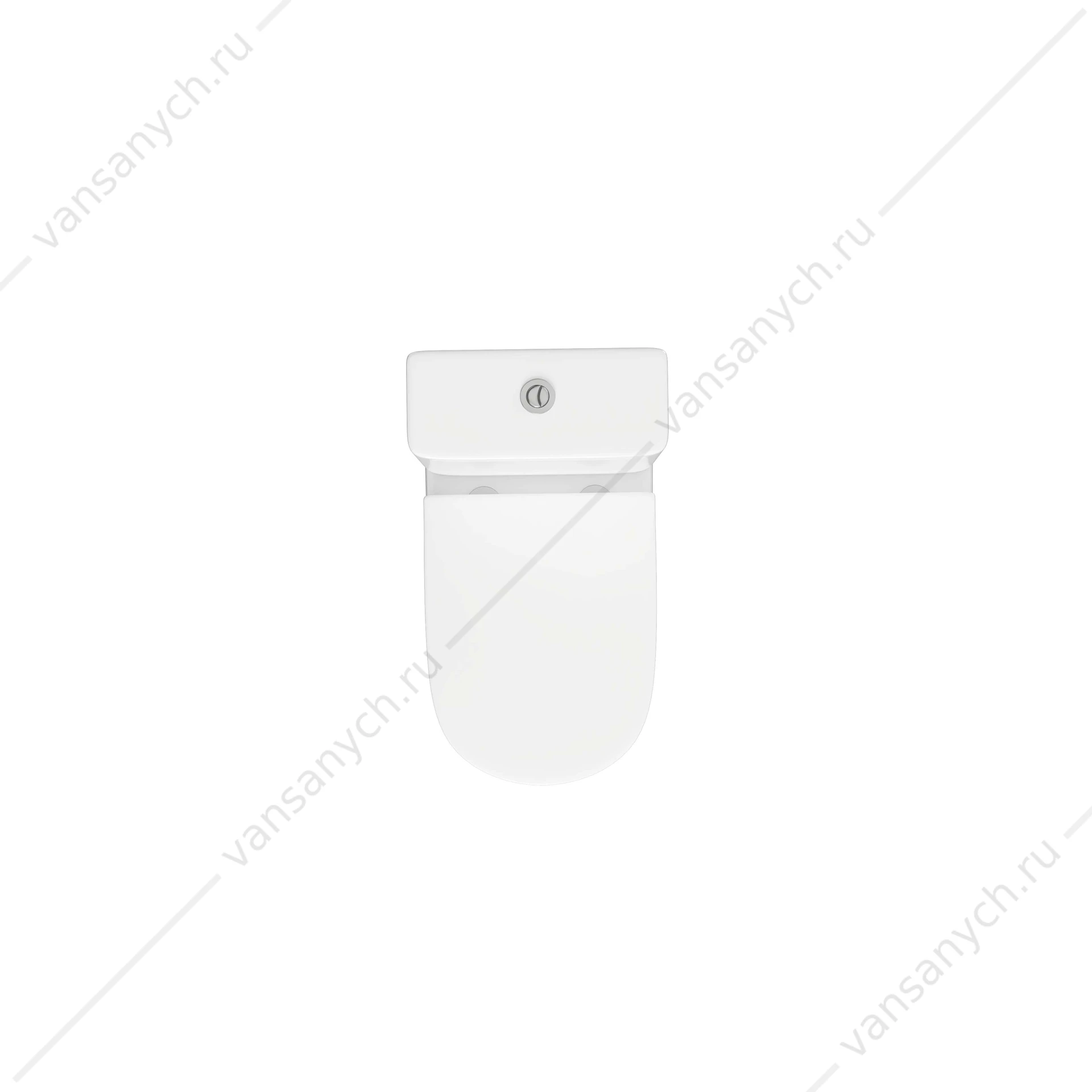 Унитаз безободковый, смыв Торнадо Aquatek Optima Plus напольный AQ4452-00 620x355x790