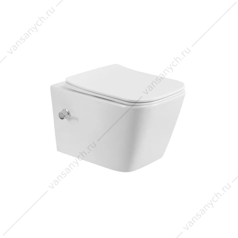 Унитаз с функцией биде, смыв Торнадо, со смесителем BELBAGNO KRAFT-TOR подвесной BB7106CH-TOR-BS/SC