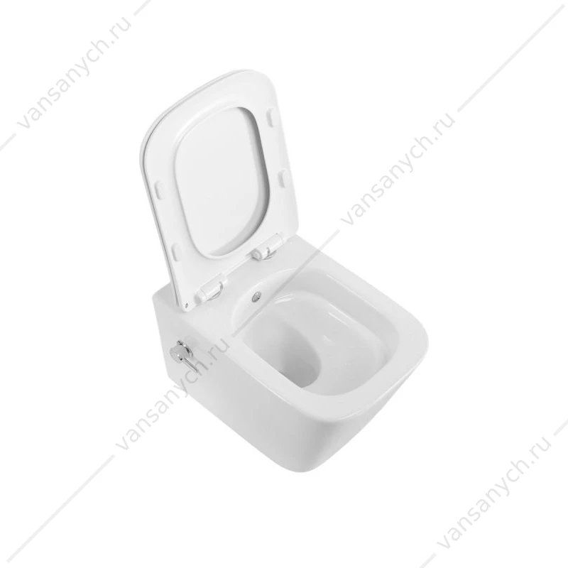 Унитаз с функцией биде, смыв Торнадо, со смесителем BELBAGNO KRAFT-TOR подвесной BB7106CH-TOR-BS/SC