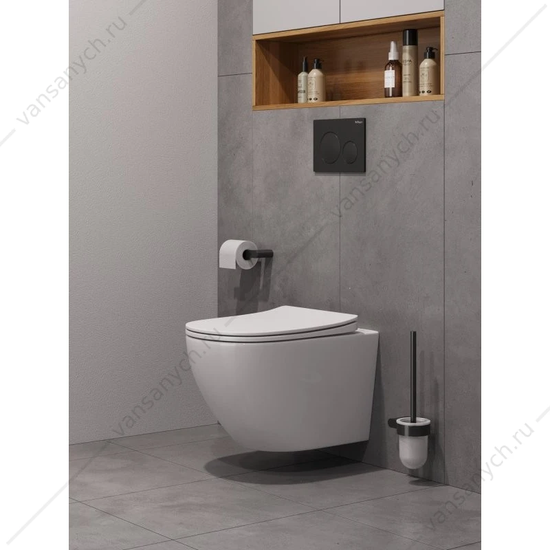 Унитаз с функцией биде, смыв Торнадо, со смесителем BELBAGNO MARINO-TOR подвесной BB7026CH-TOR-BS/SC