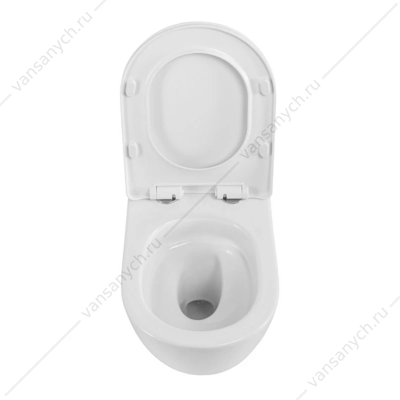 Унитаз безободковый, смыв Торнадо, с сиденьем BelBagno MARINO-TOR подвесной BB7026CH-TOR/SC