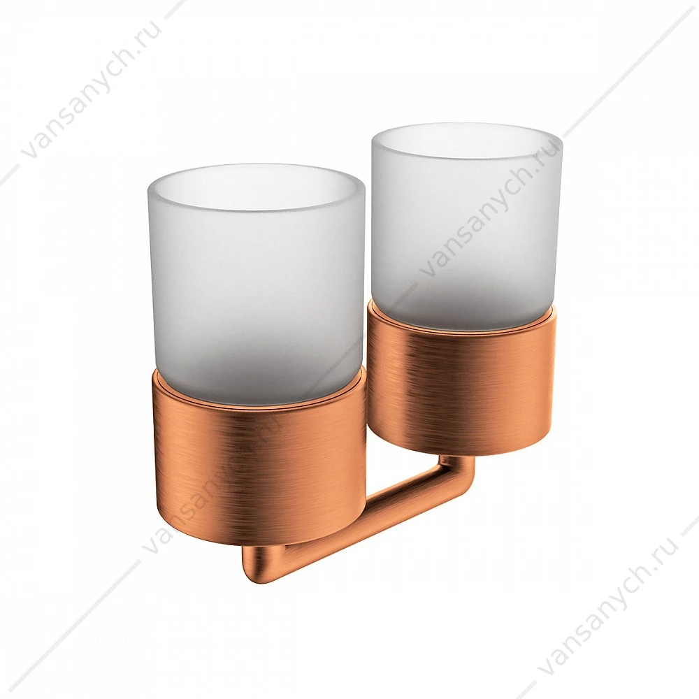 Держатель + 2 Стакана, матовая медь Raglo R320.08.33