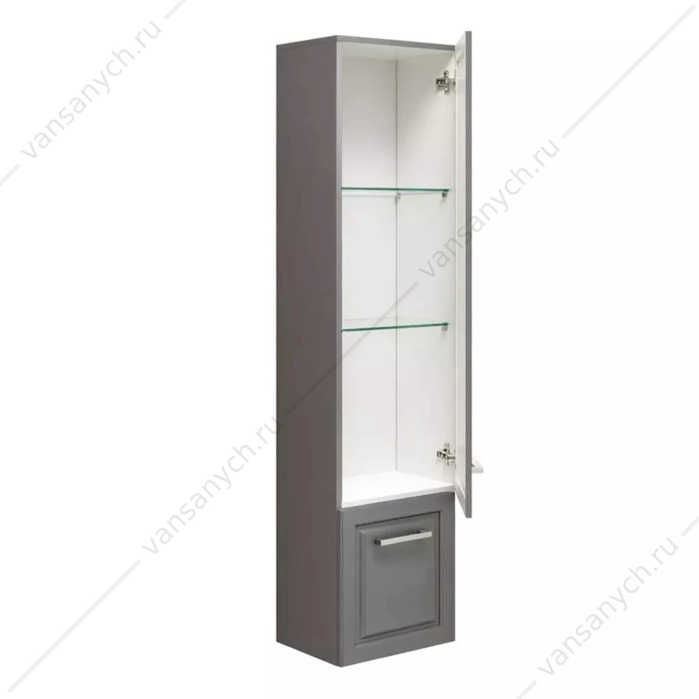 Пенал 40х160 подвесной Comforty Бросно-40П оружейная сталь, 00-00020779CF