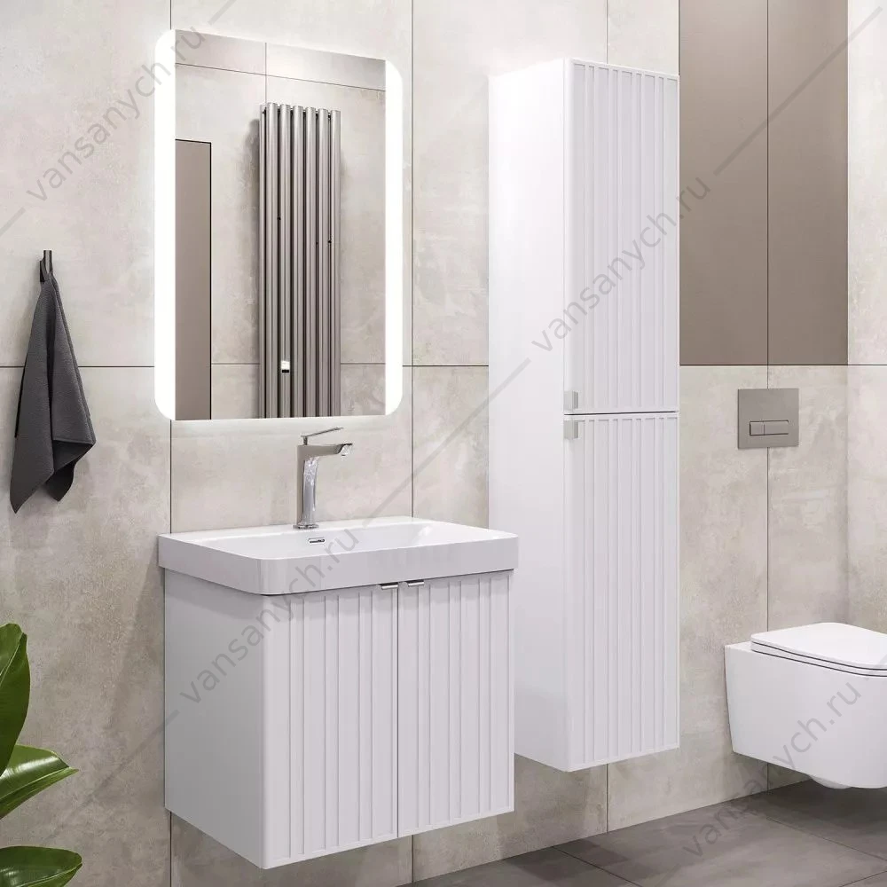 Пенал 35х160 подвесной Comforty Тенерифе-35 белый матовый, 00-00022176CF